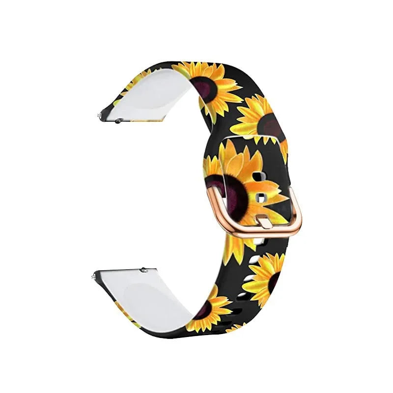 Print Silicone Strap, without a watch, 3/4 front view