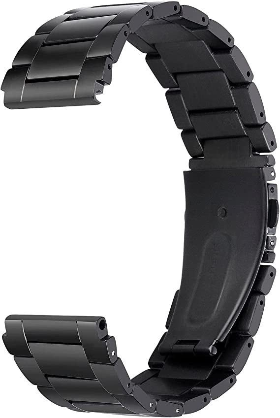 Titanium Strap, black, without a watch, 3/4 front view