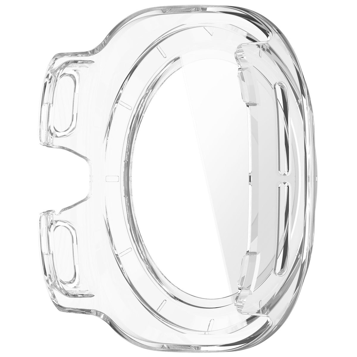Funda rígida con cristal para Samsung Galaxy Watch Ultra 2 (transparente)