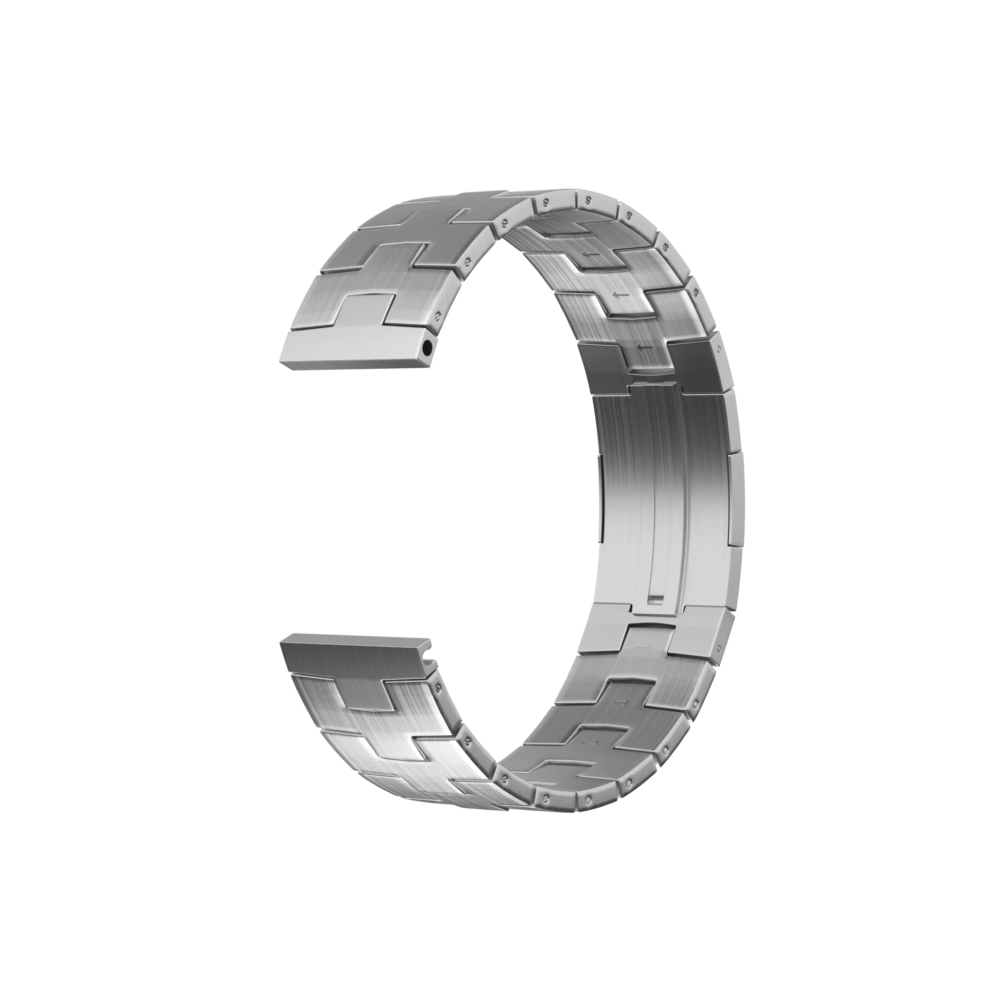 Bracelet titane granulé Amazfit GTR 4 (boucle plate) (argent)