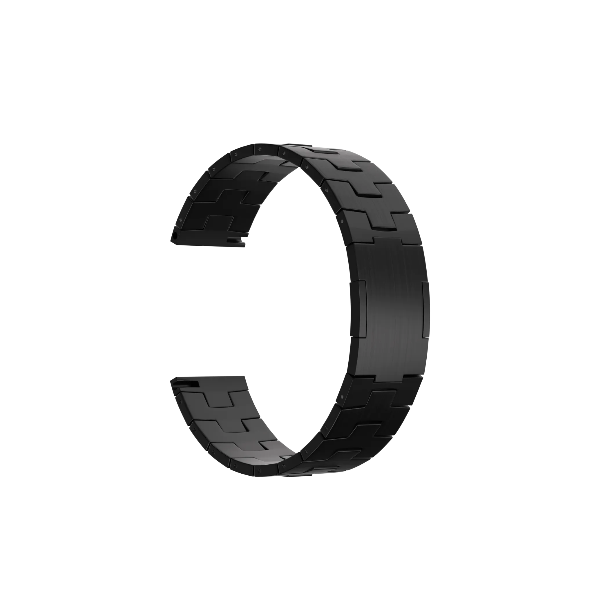 Bracelet titane granulé Amazfit Balance (boucle plate) (noir)