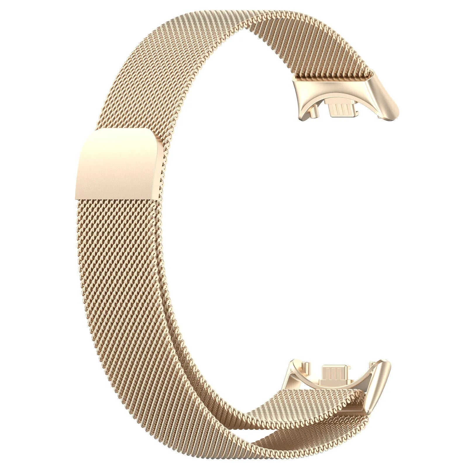 Milanese Strap, champagne, without a watch, 3/4 front view