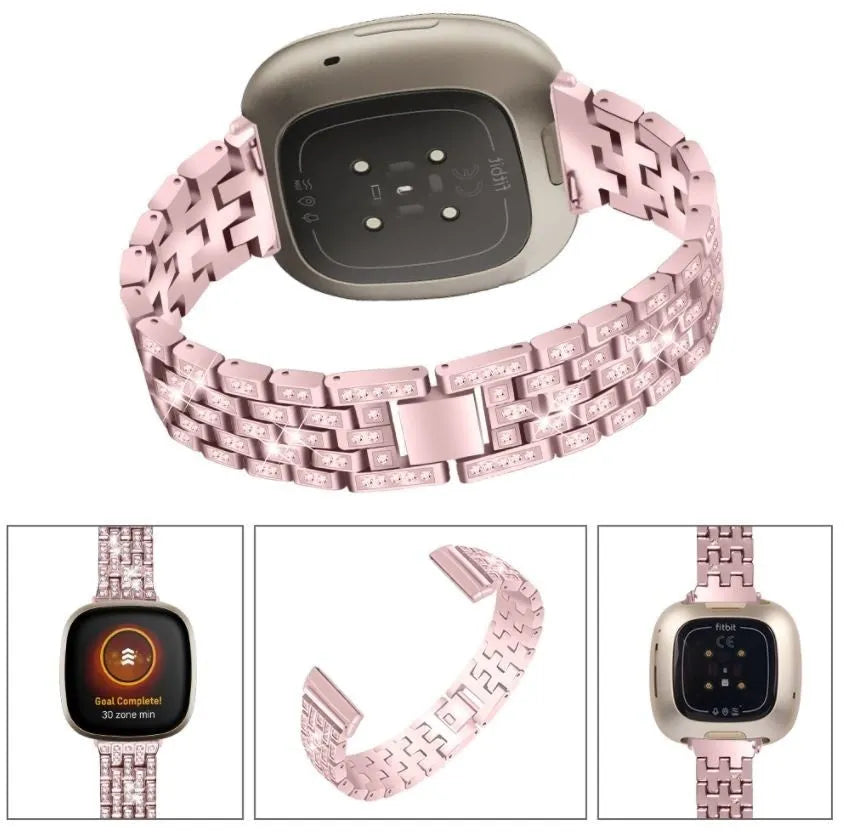 Diamond Steel Strap, without a watch, 3/4 rear view