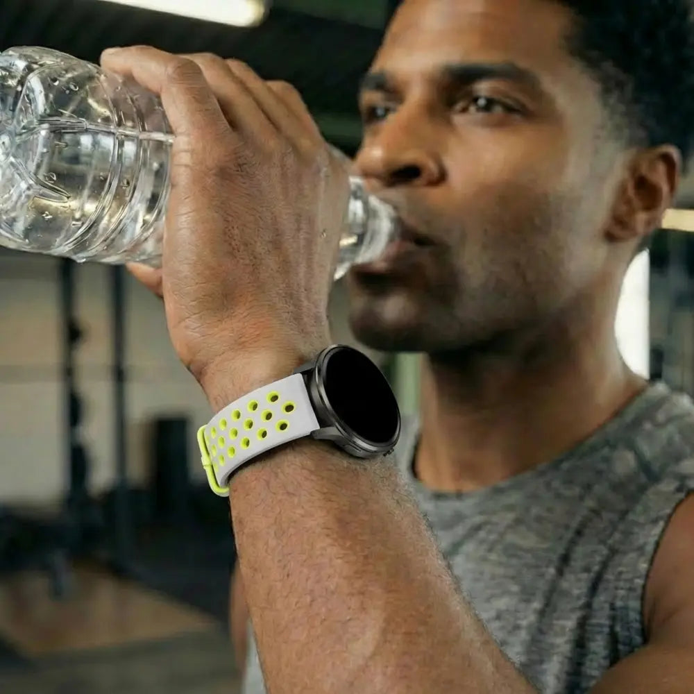 Bandz Garmin Bounce 2 Sport Strap 'Deluxe' (Grey/Yellow)