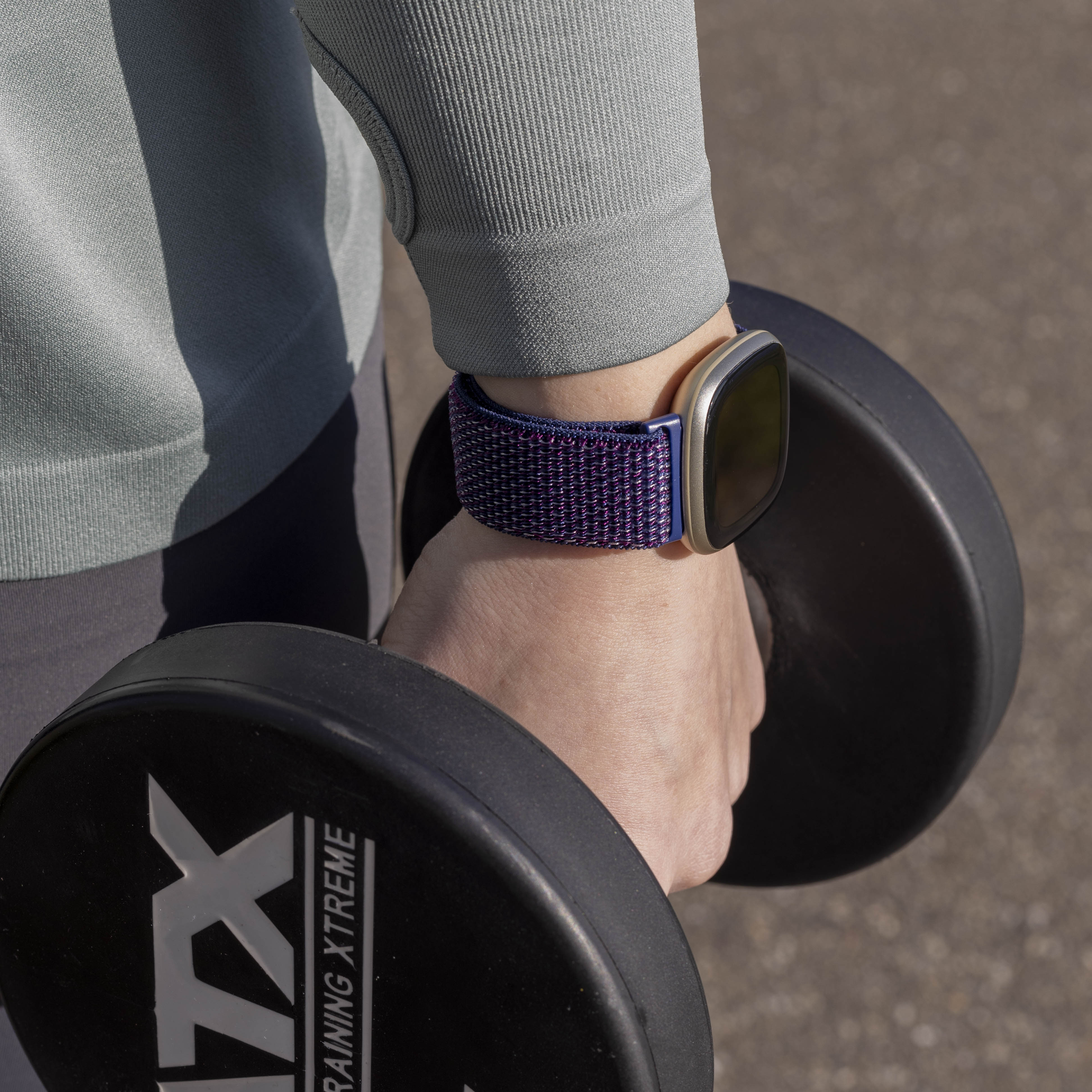 Fitbit Versa 3 Nylonarmband (IndigoBlau)