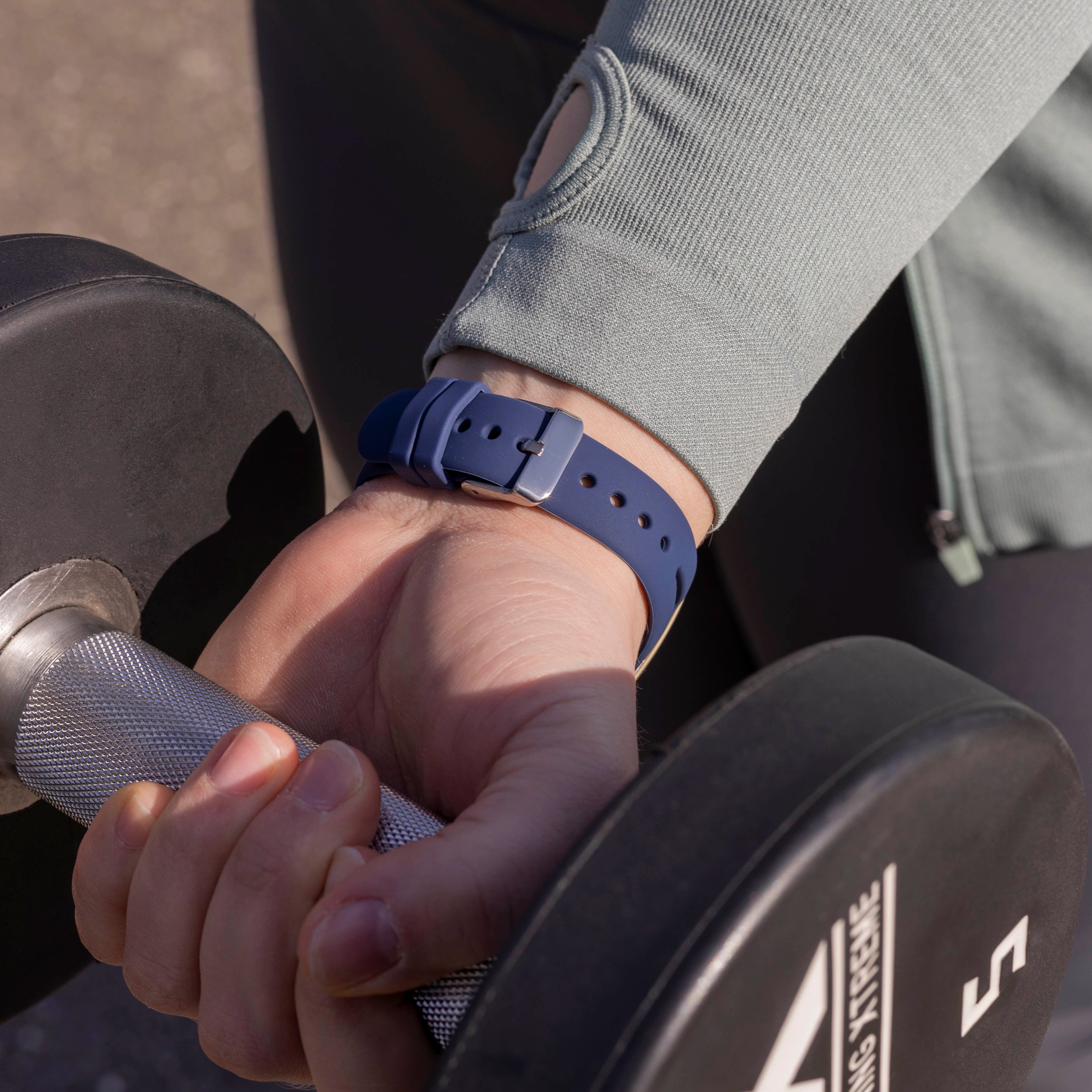 Fitbit Versa 3 Luxury Silicone Strap (Dark Blue)