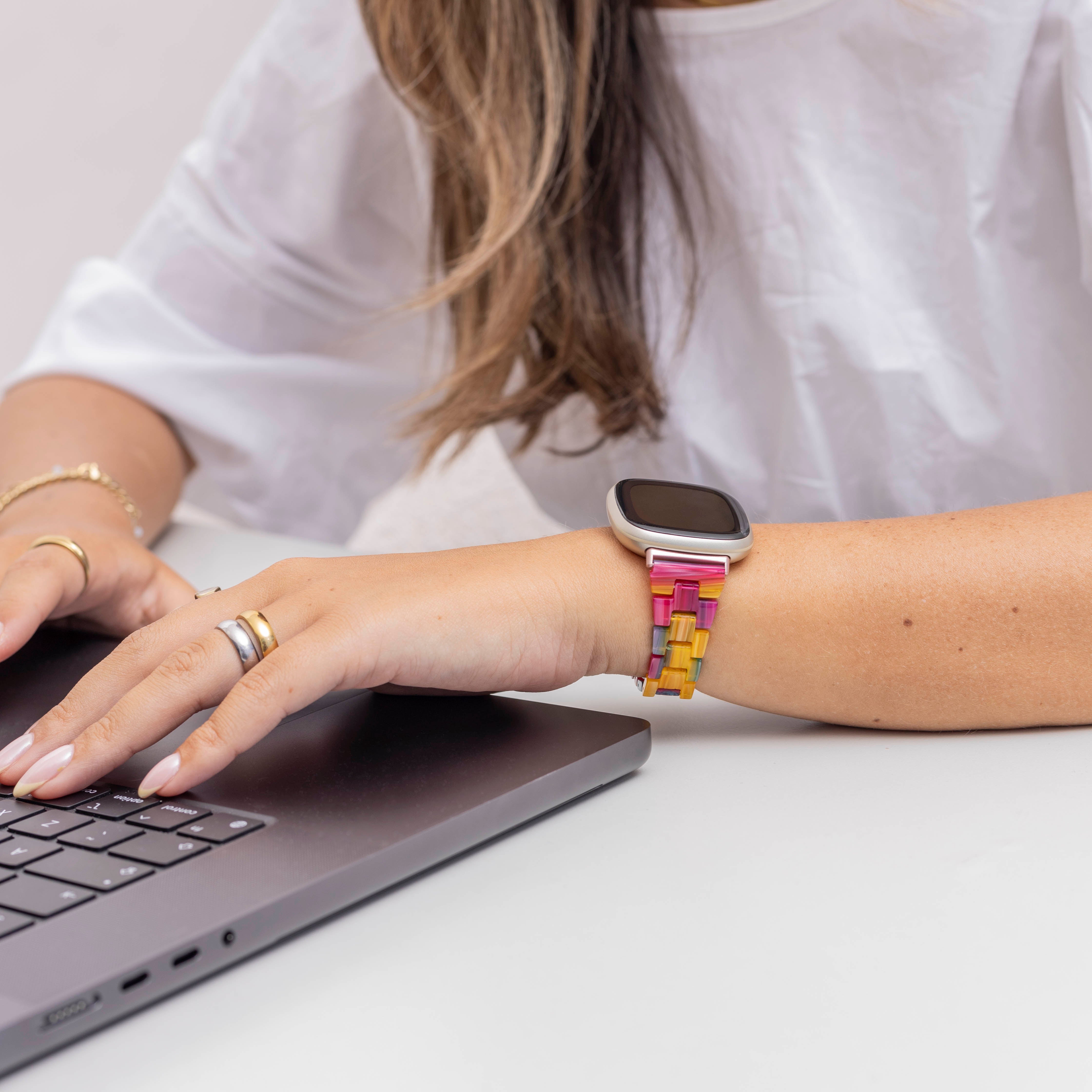 Fitbit Versa 3 Resin Strap (Multicoloured)