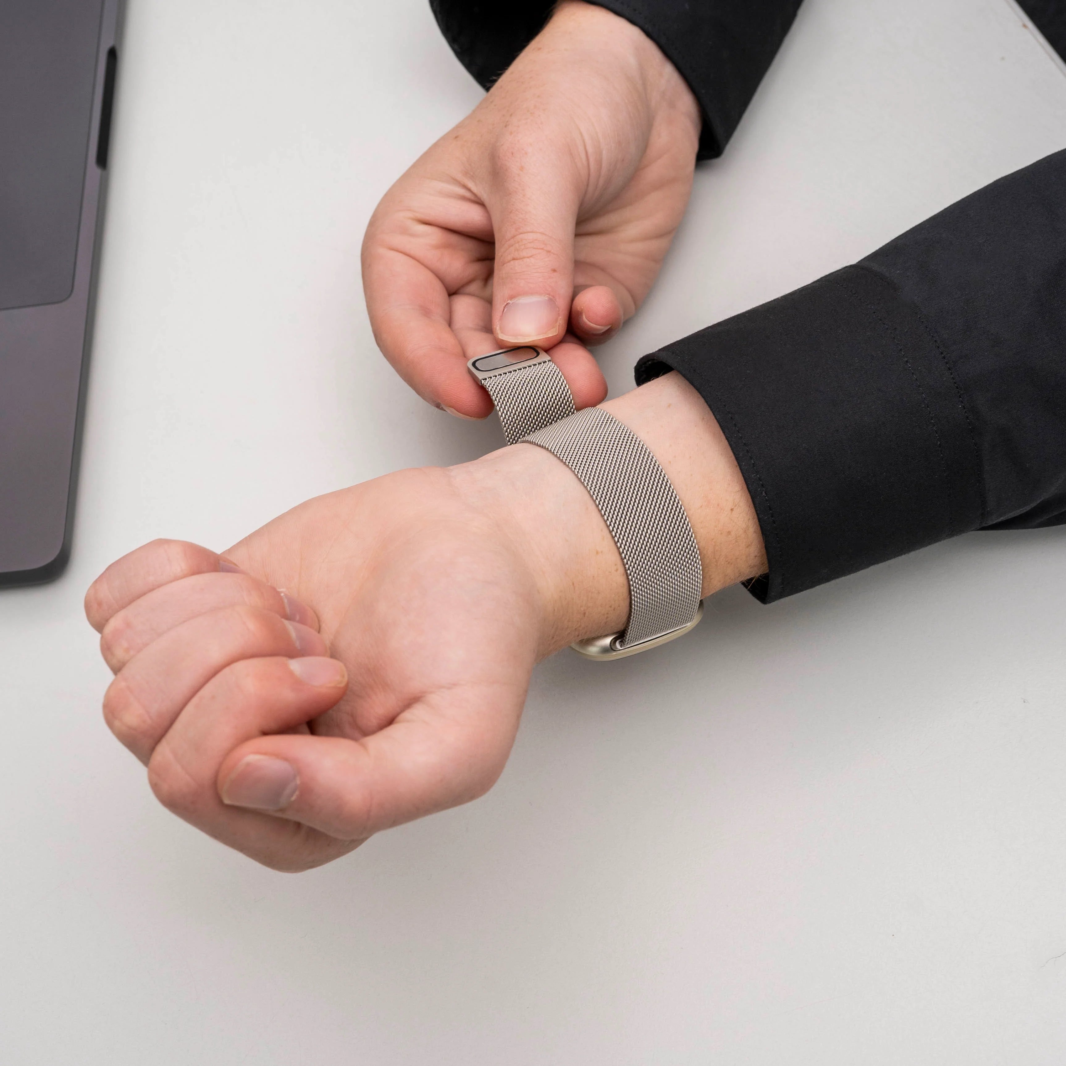 Fitbit Sense 2 Milanese Strap (Starlight)