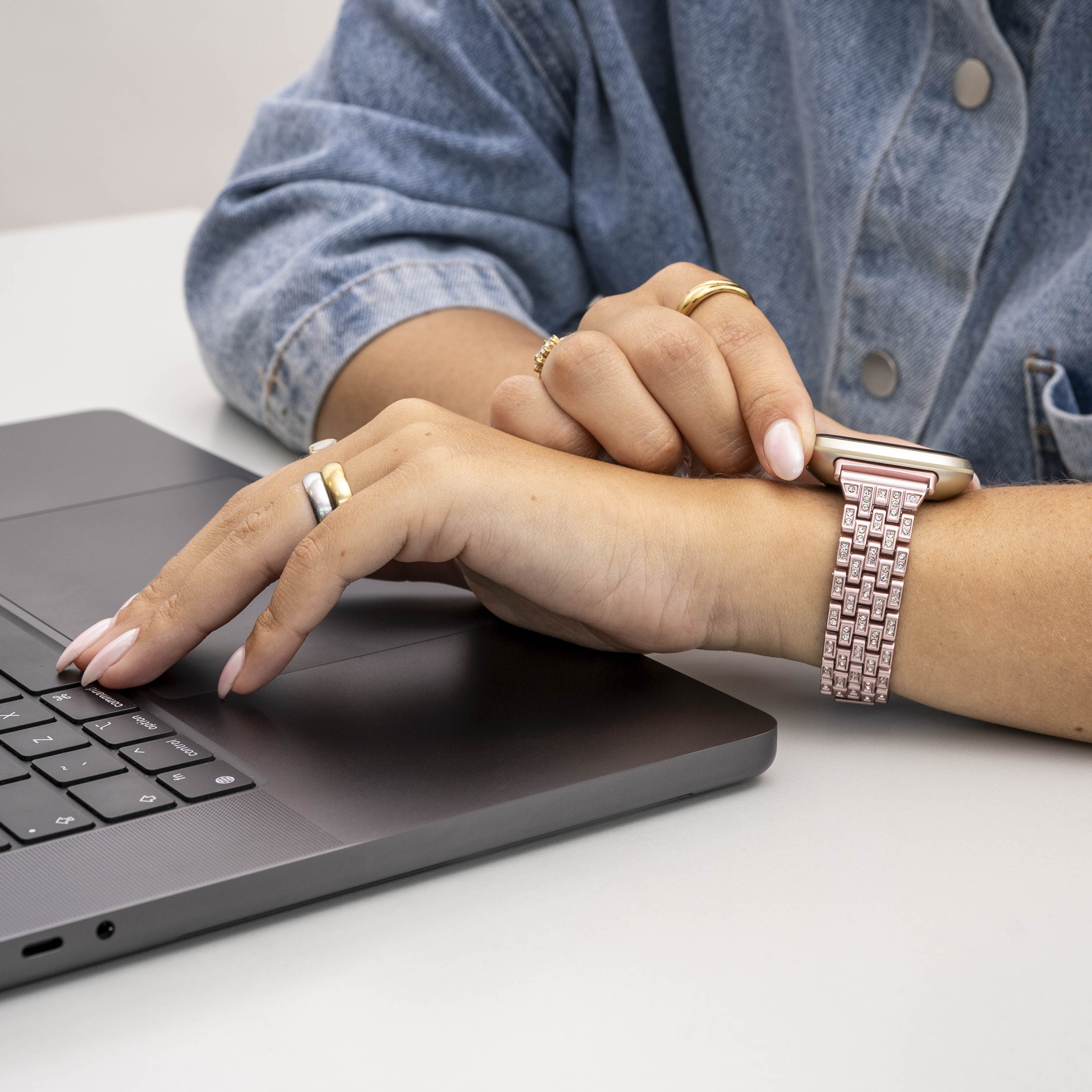 Pink Diamond Fitbit Versa 3 Strap
