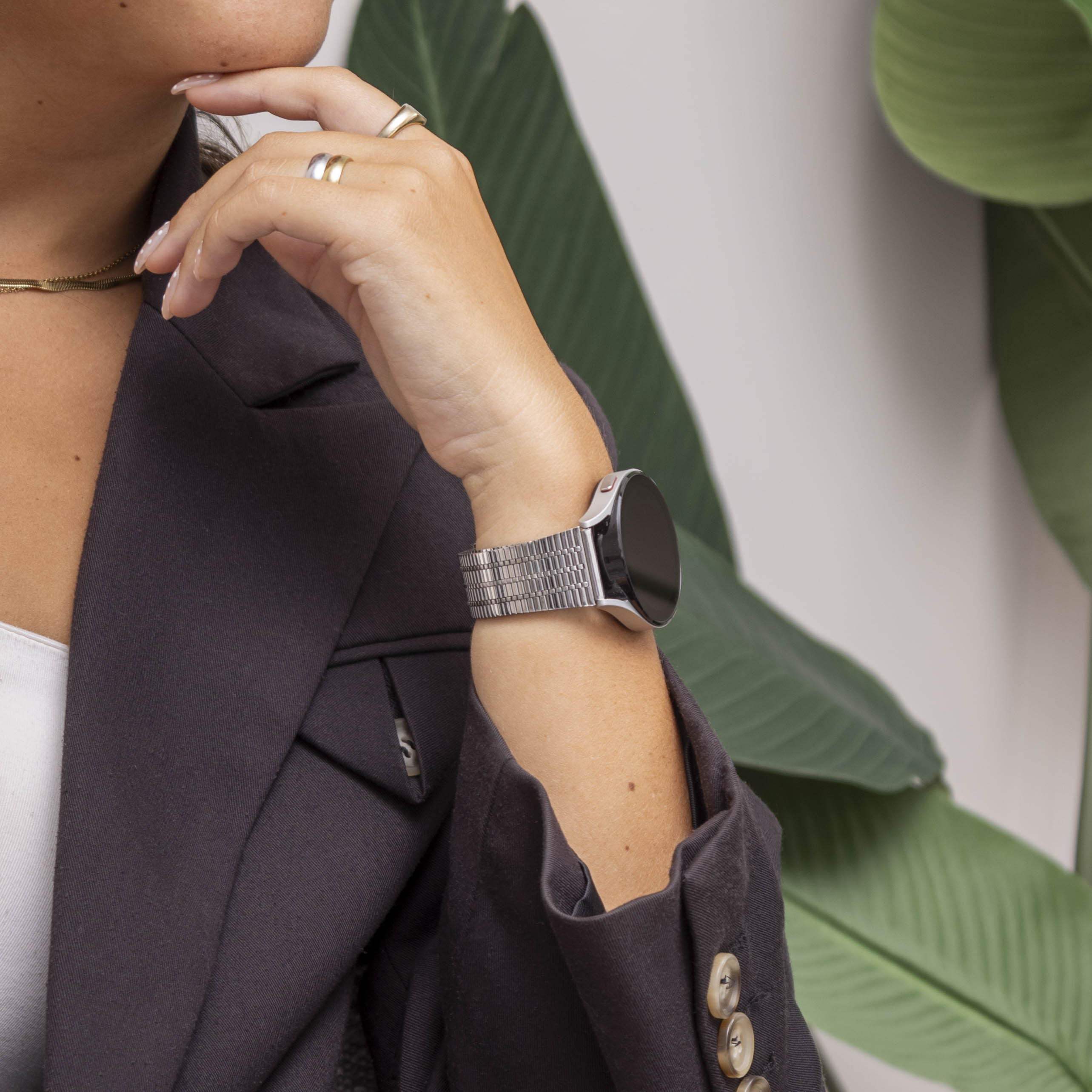 Amazfit GTS Edelstahl-Armband (Silber)