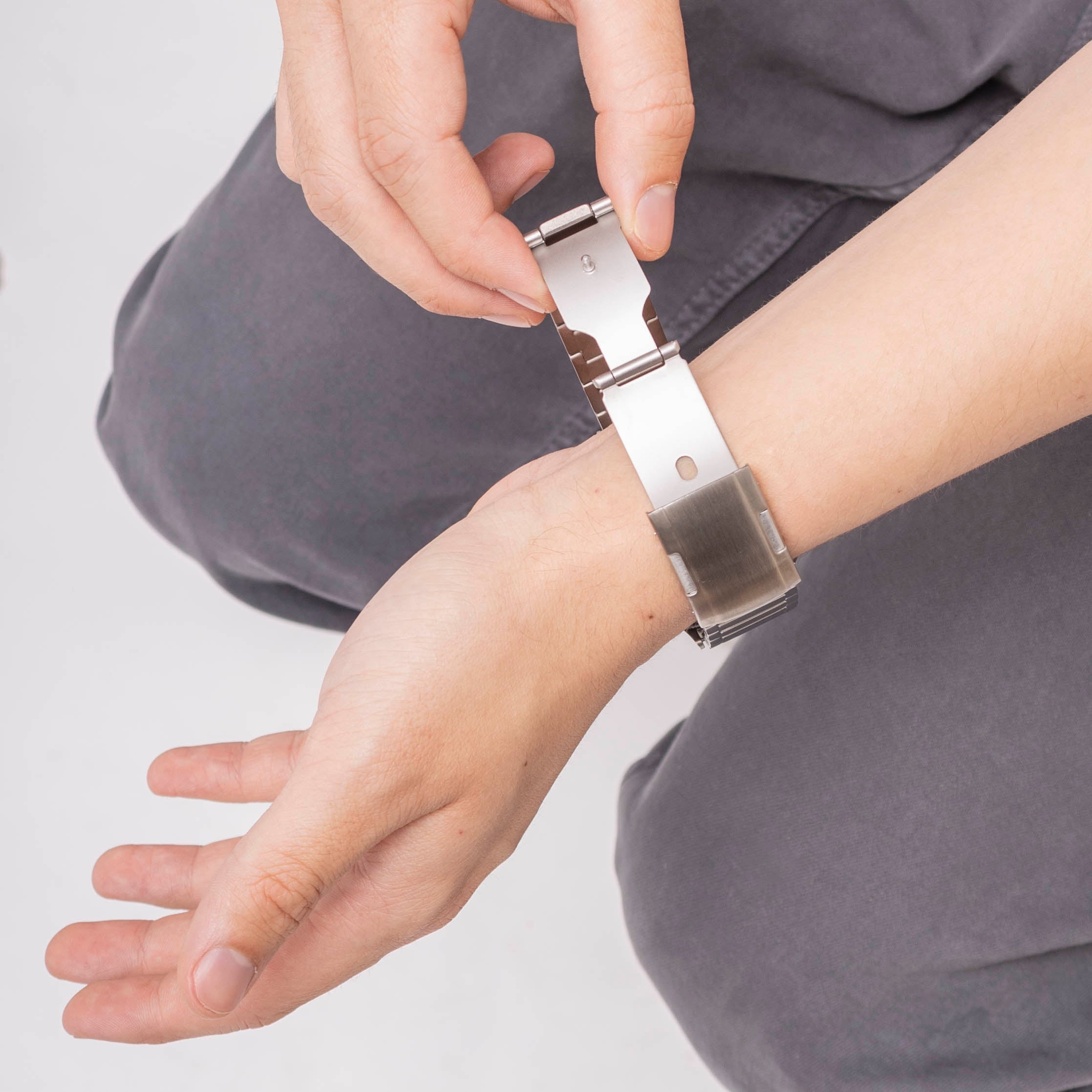 Bandz Correa titanio Samsung Galaxy Watch Ultra 'Clásico' (plata)