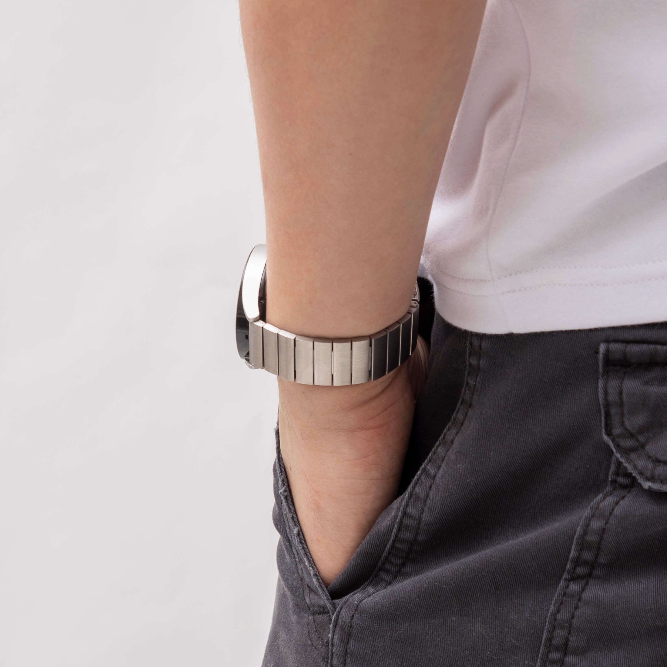 Samsung Gear Sportarmband Metall (Silber)