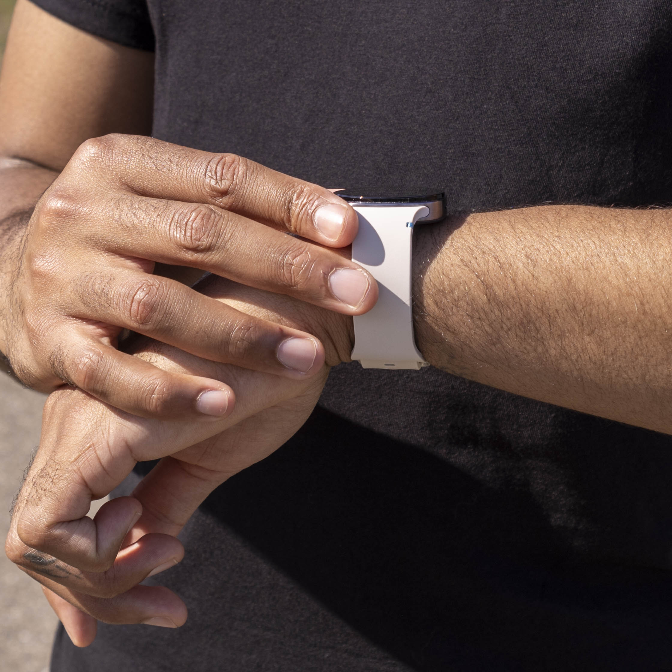 Samsung Galaxy Watch 8 - 40mm siliconen bandje (sterrenlicht)