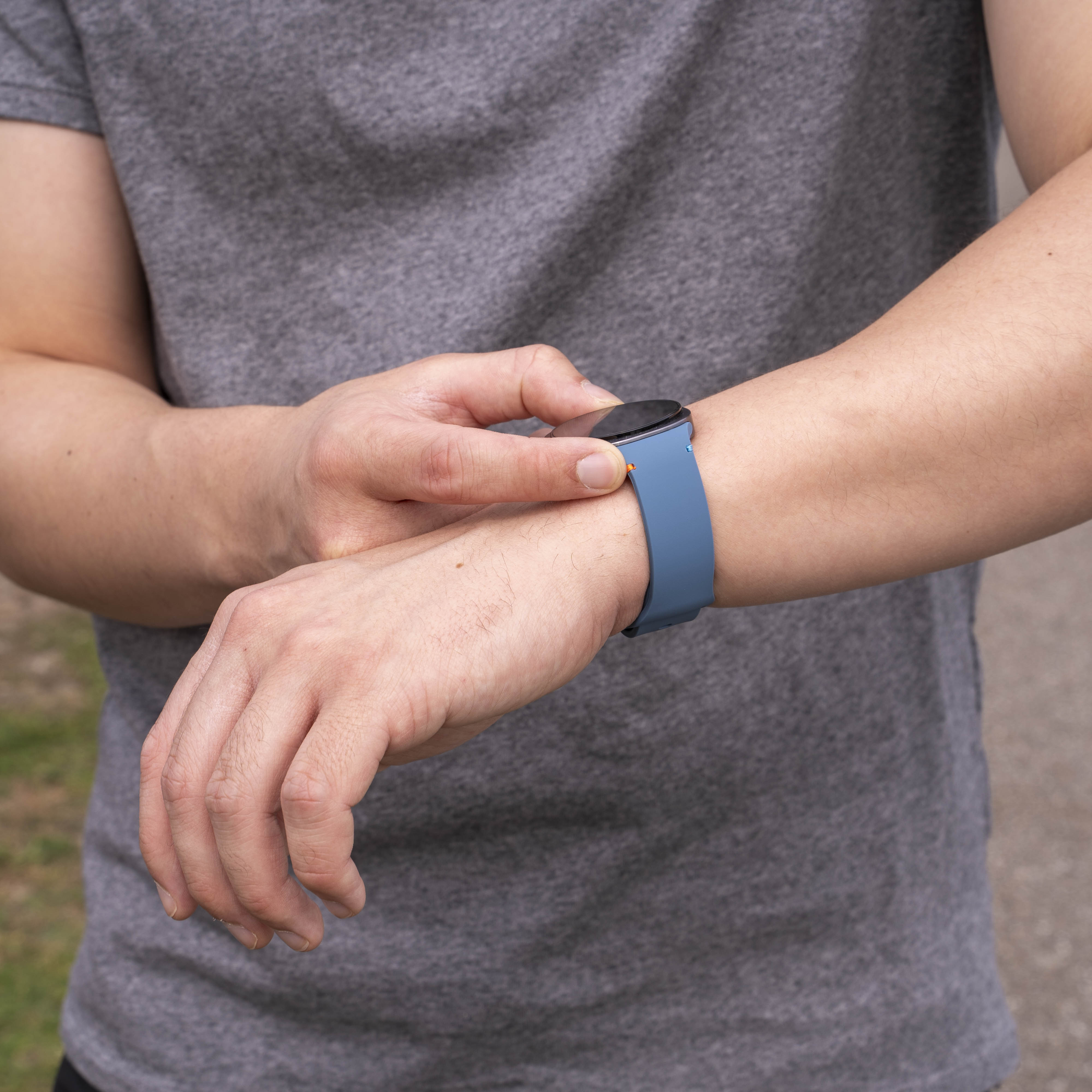 Samsung Galaxy Watch 8 - 40 mm Silikonarmband (blau)