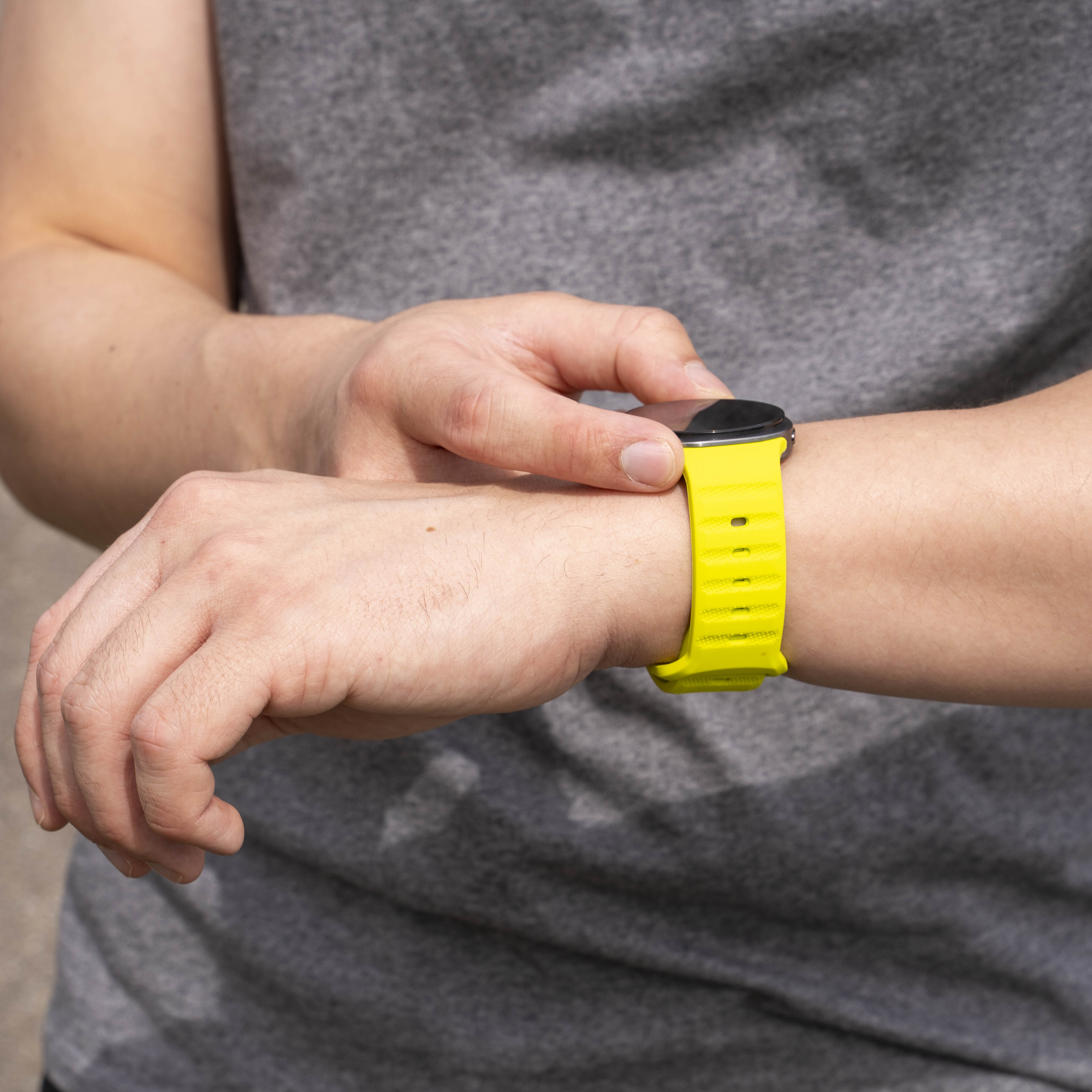 Samsung Galaxy Watch 8 - 40mm Outdoor Silicone Strap (Lime)
