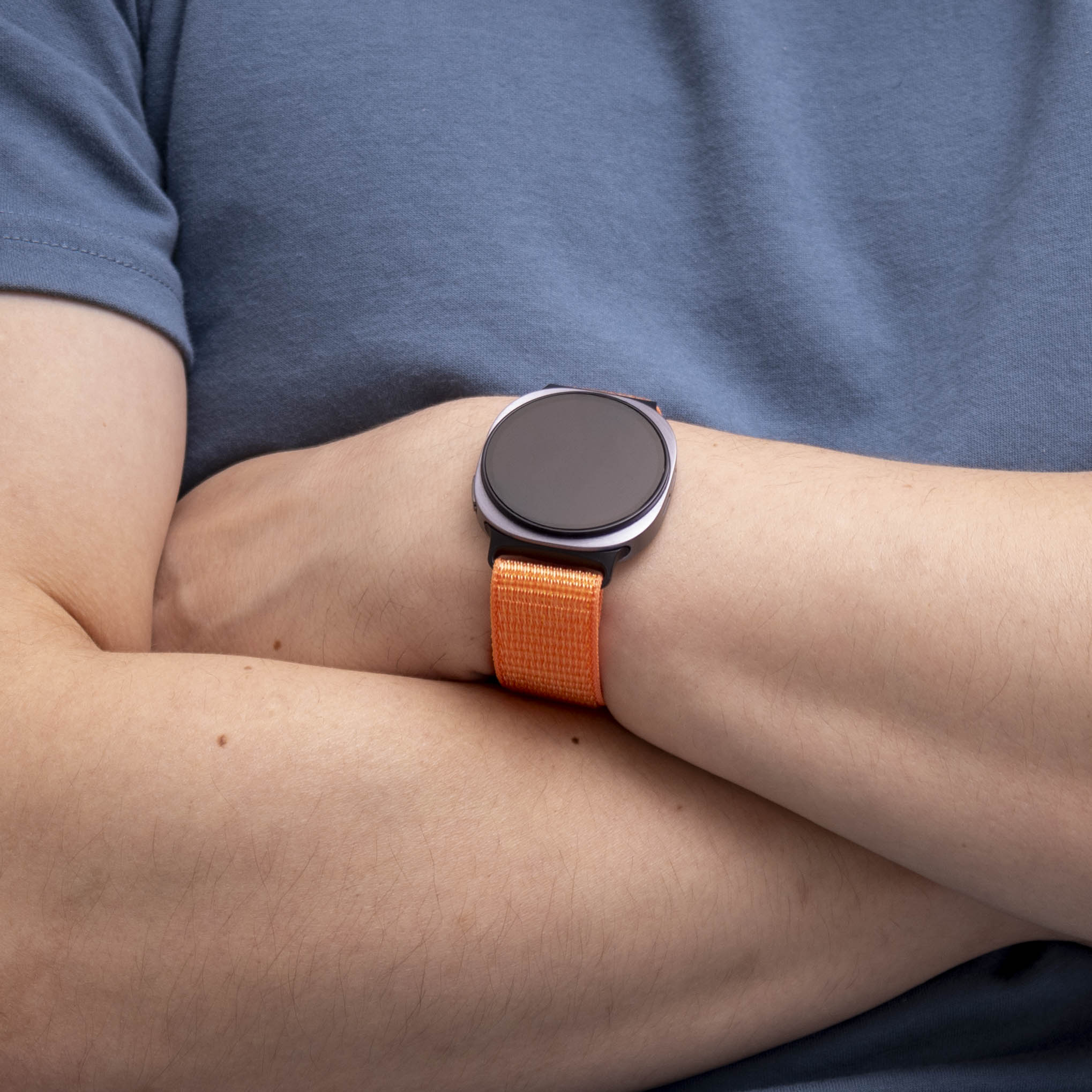 Samsung Galaxy Watch 8 - 40mm Nylonarmband (Orange)