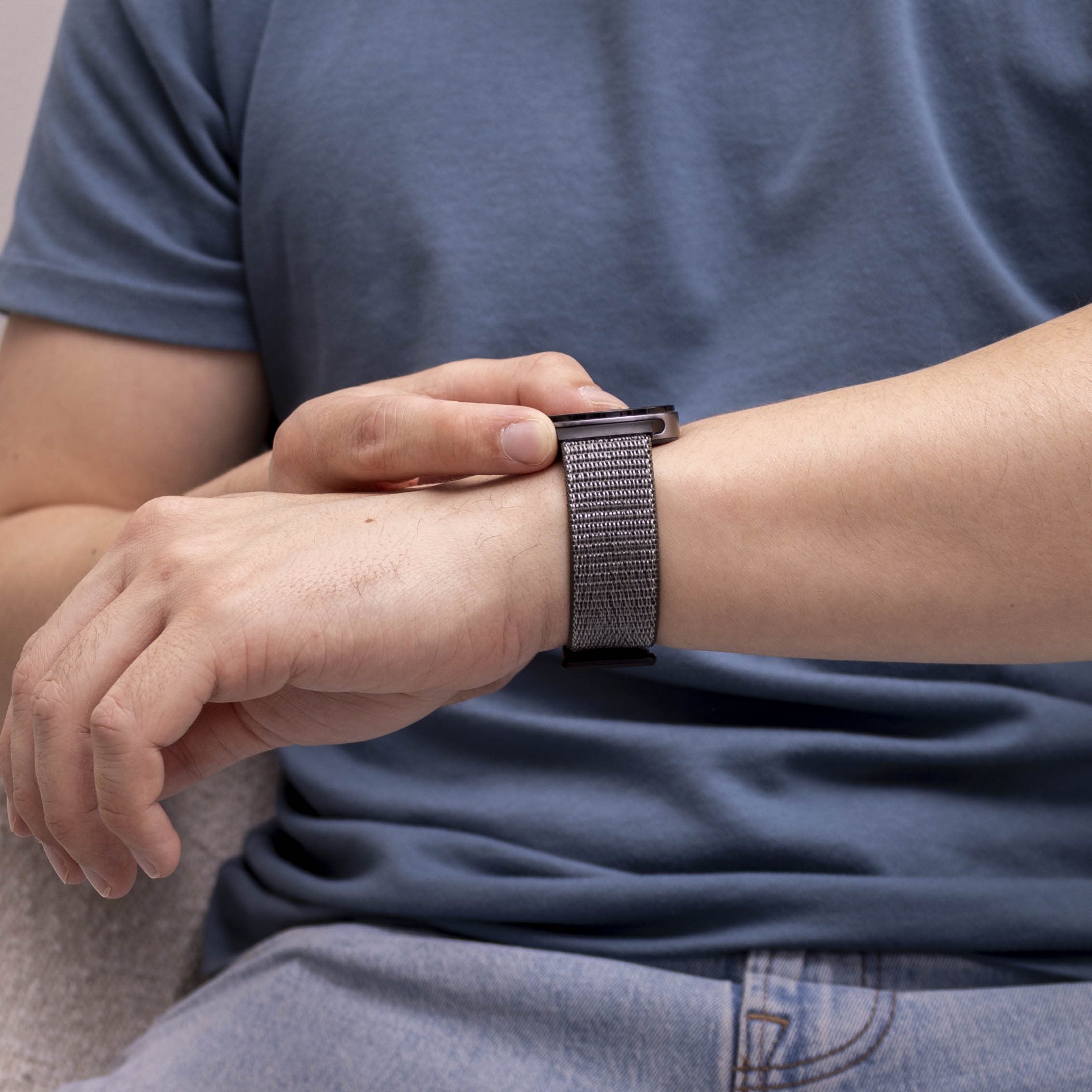 Samsung Galaxy Watch 8 - 40mm Nylonarmband (Olivgrün)