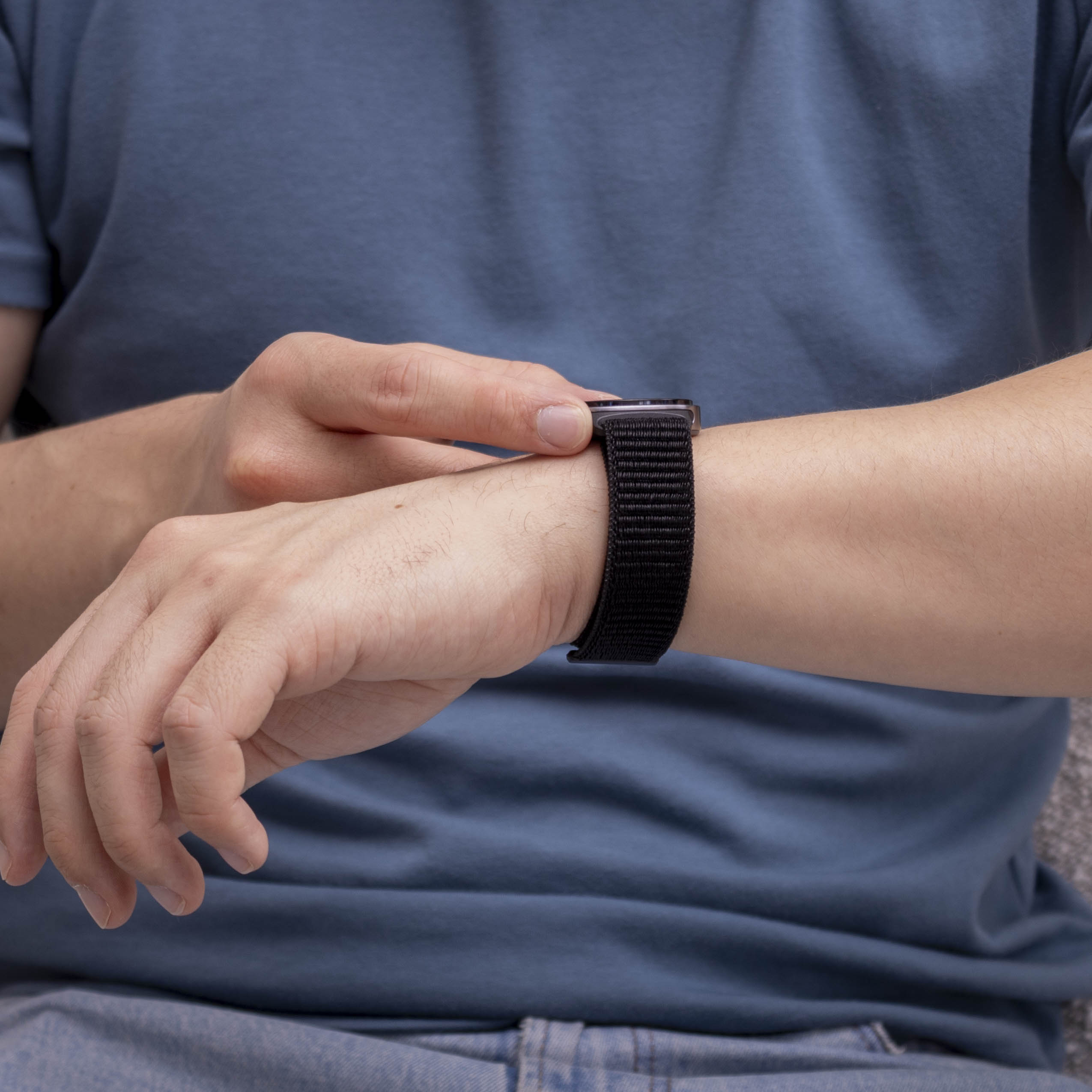 Samsung Galaxy Watch 8 - 44mm Nylon Strap (Black)