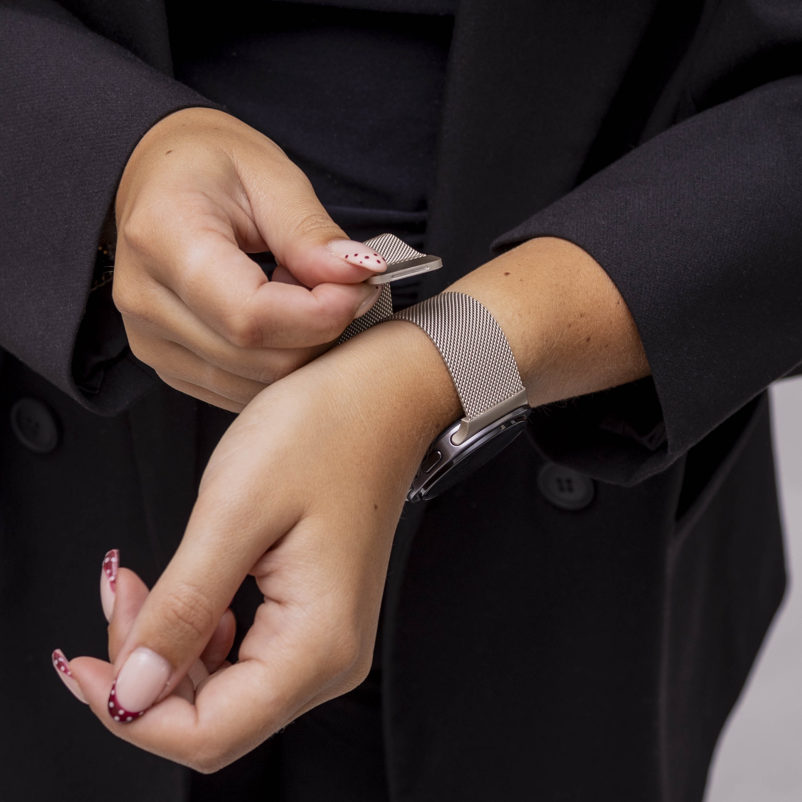 Samsung Galaxy Watch 8 Classic Milanese Armband (Polarstern)