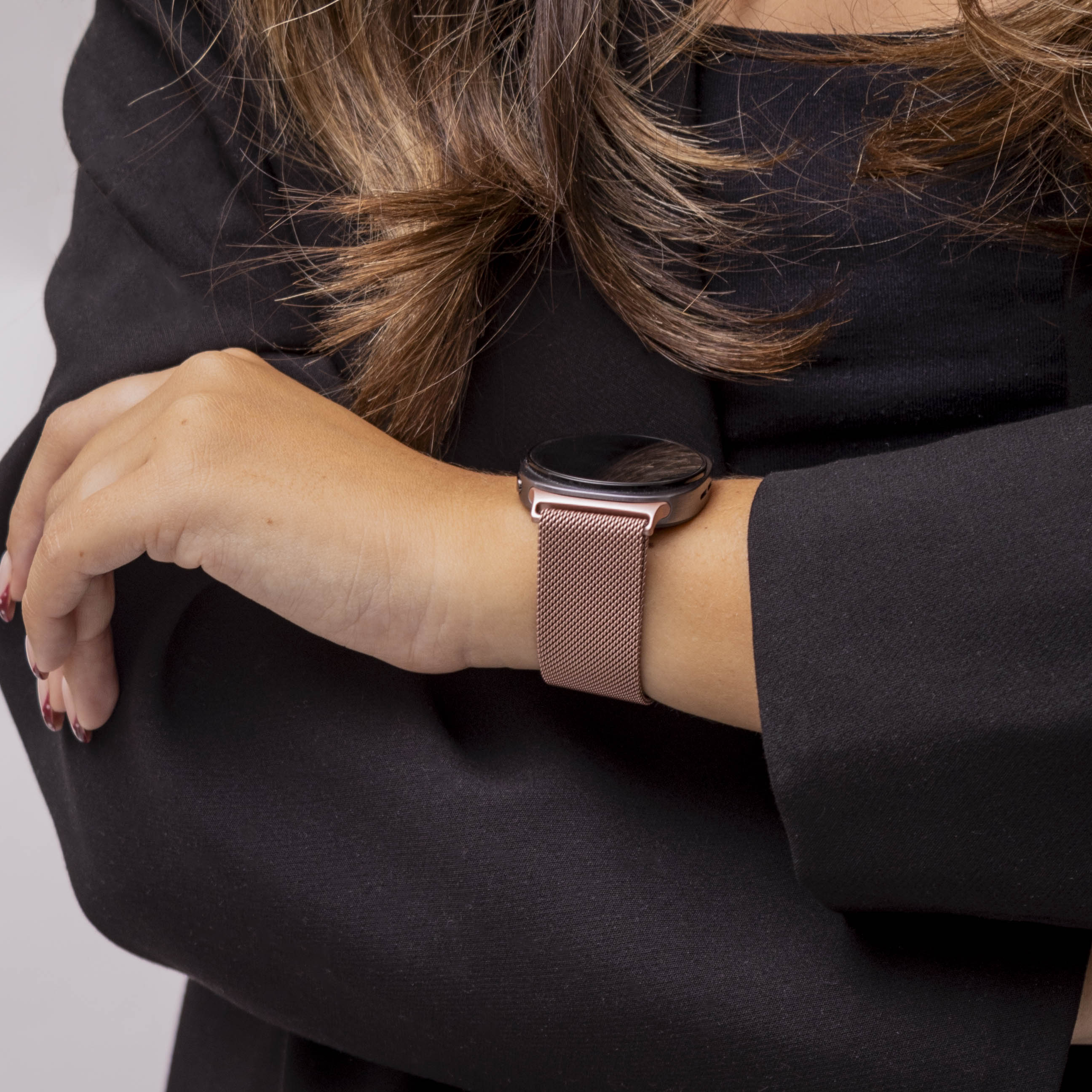 Samsung Galaxy Watch 8 - 40mm Milanese Armband (Rose Rosa)