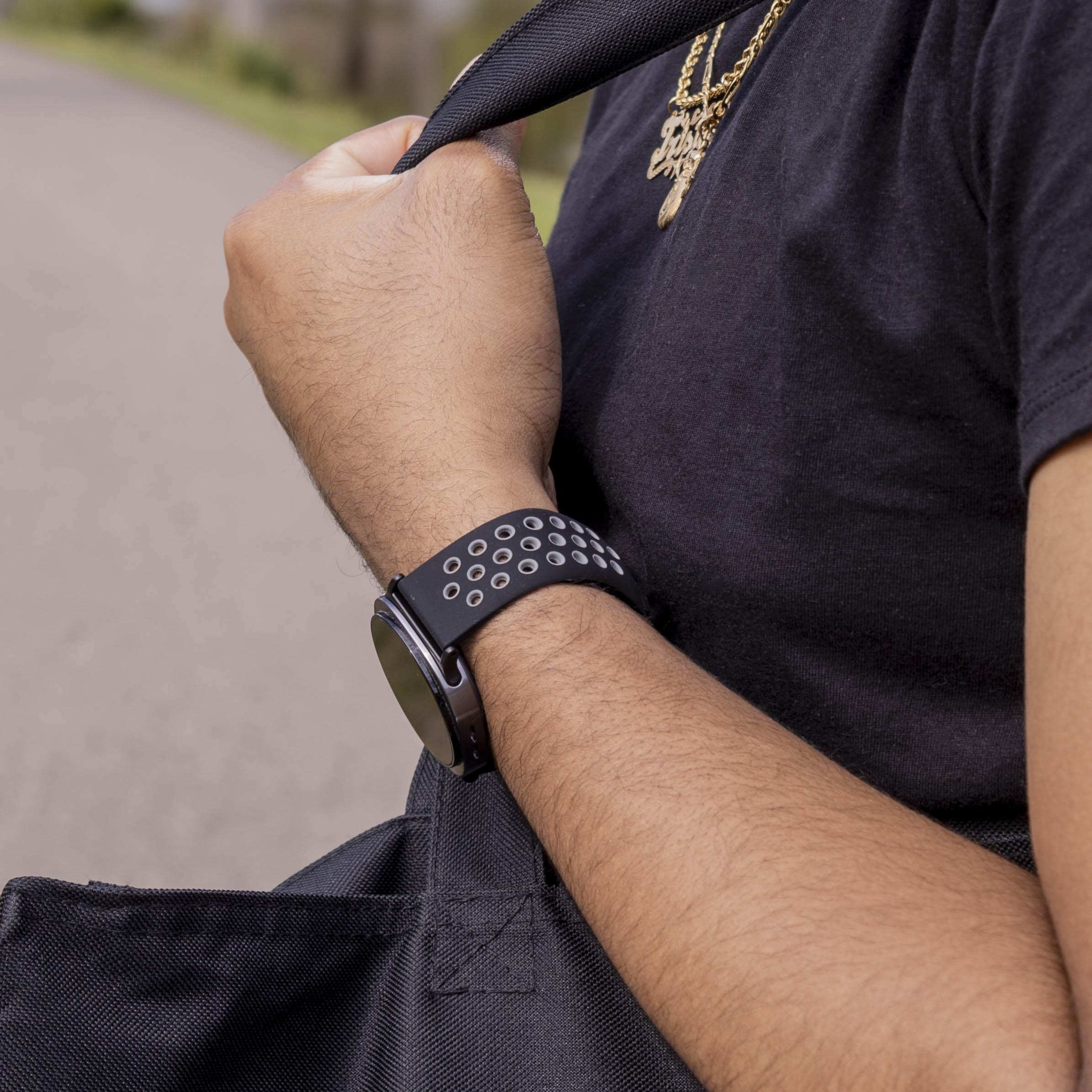 Samsung Galaxy Watch 8 Classic Sport Strap (Black/Grey)