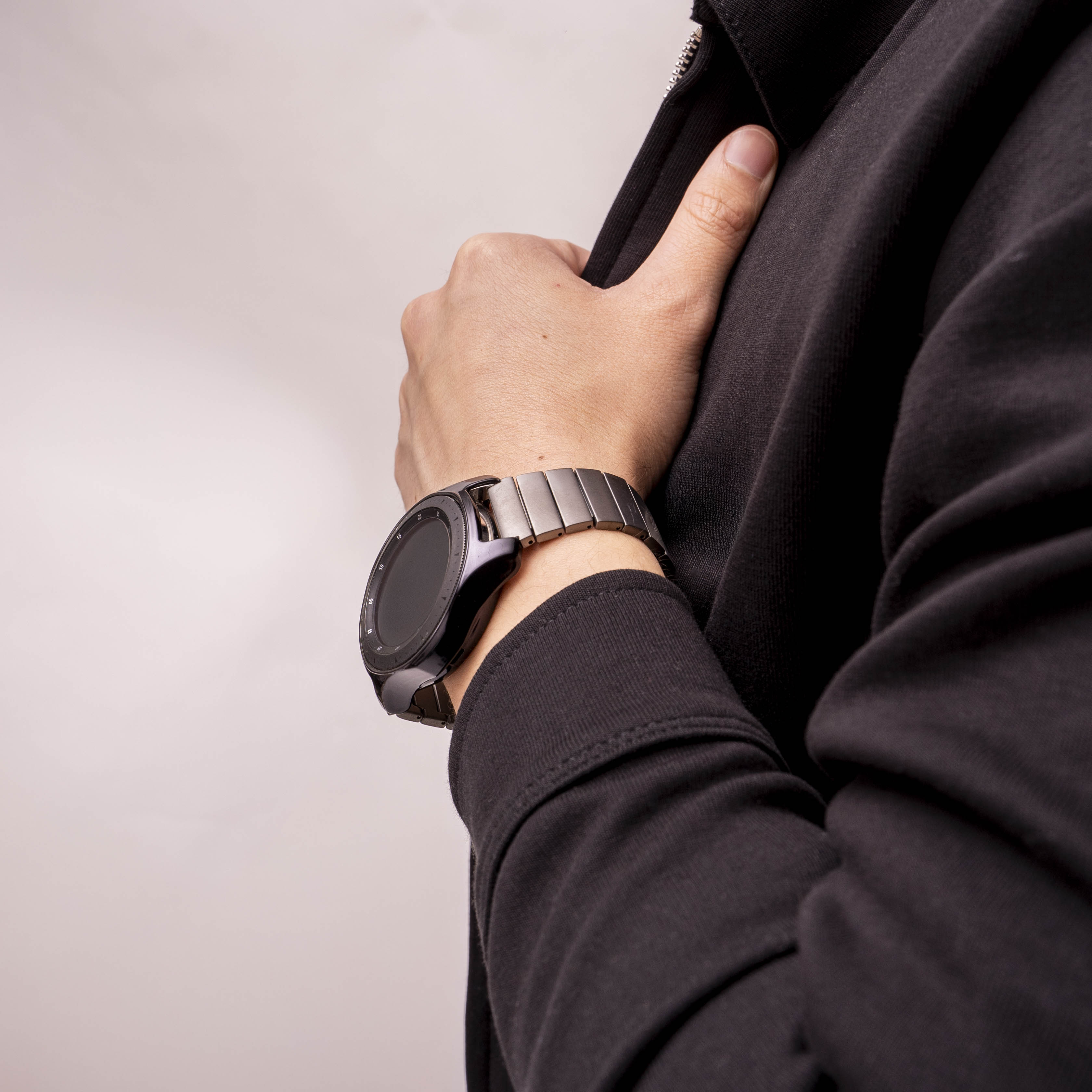 Samsung Galaxy Watch 46mm Luxus-Titanarmband (Graphit)