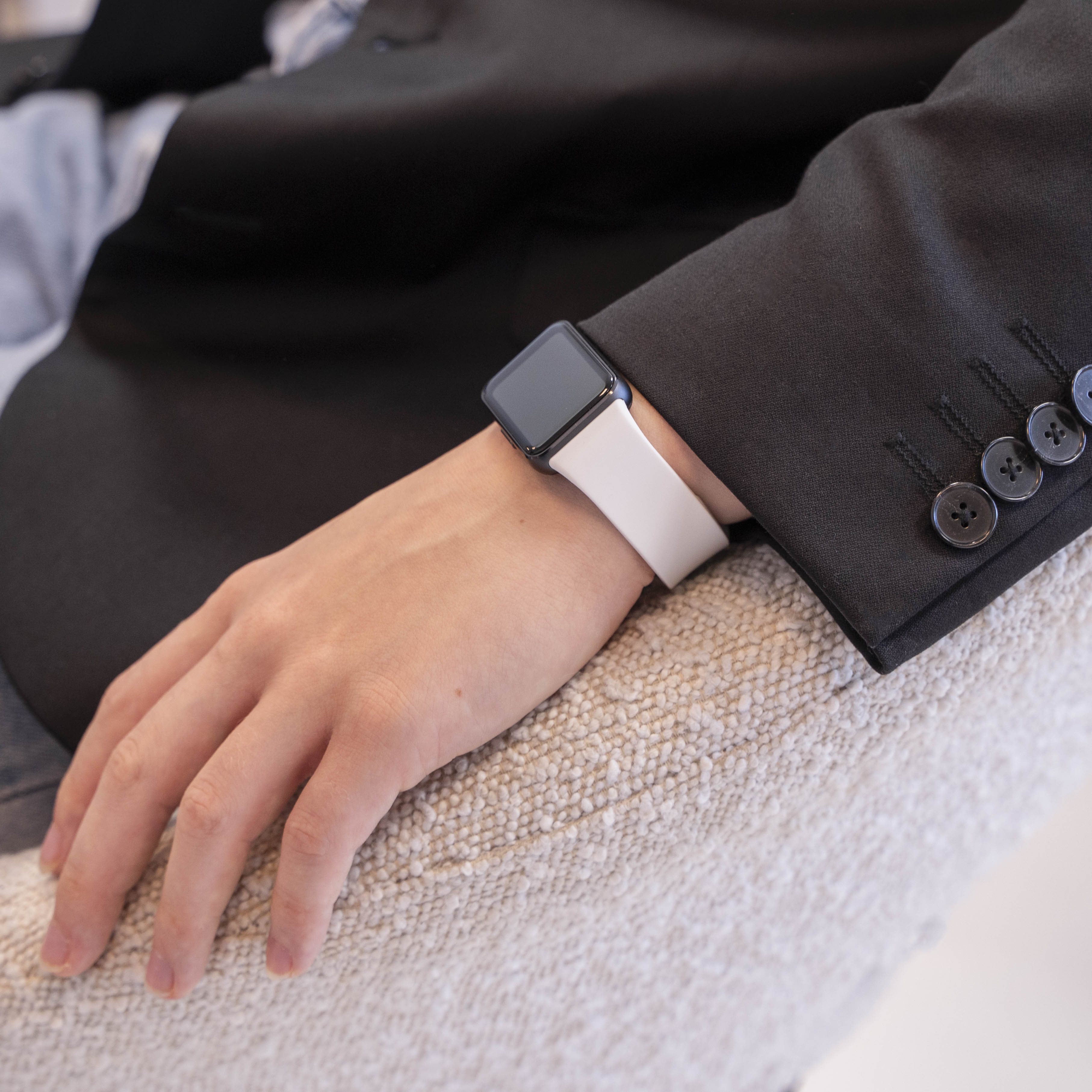 Samsung Galaxy Fit 3 Silikonarmband (Weiß)