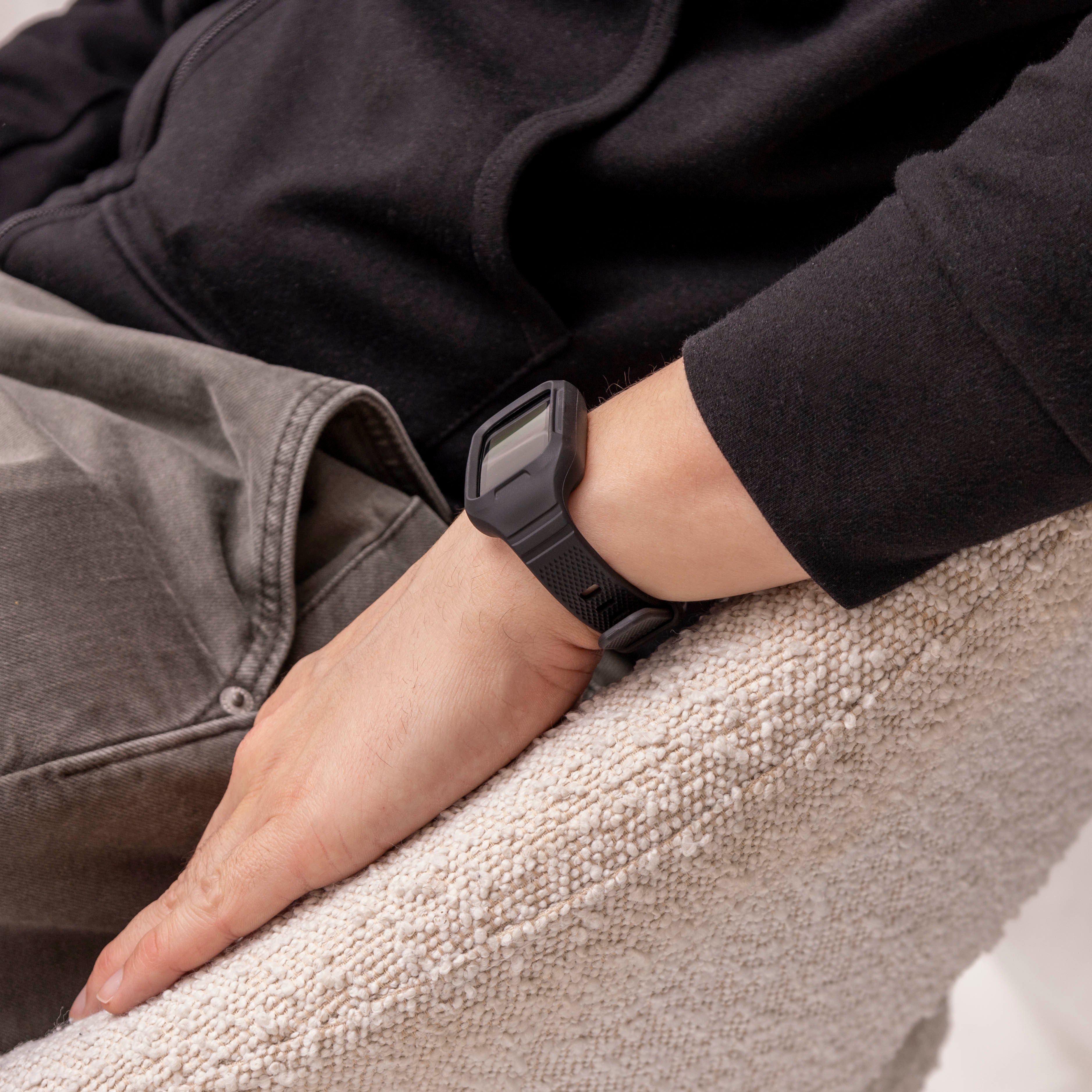 Huawei Band 9 TPU-Armband mit Rahmen (Schwarz)