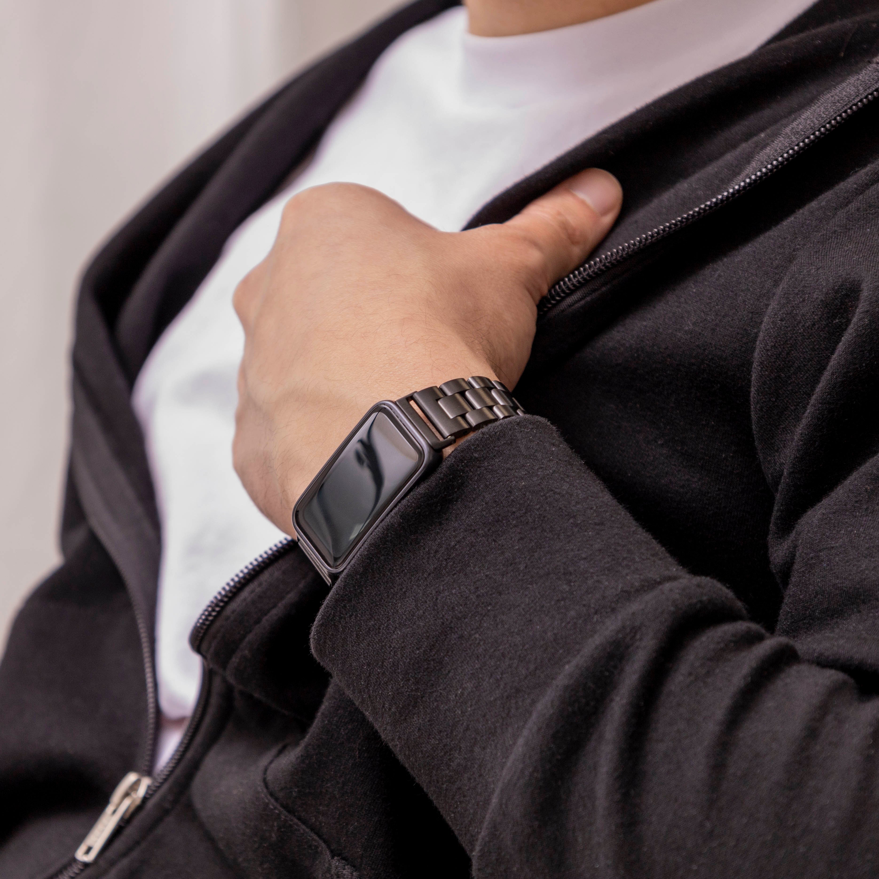 Huawei Band 9 Stahlarmband (Schwarz)