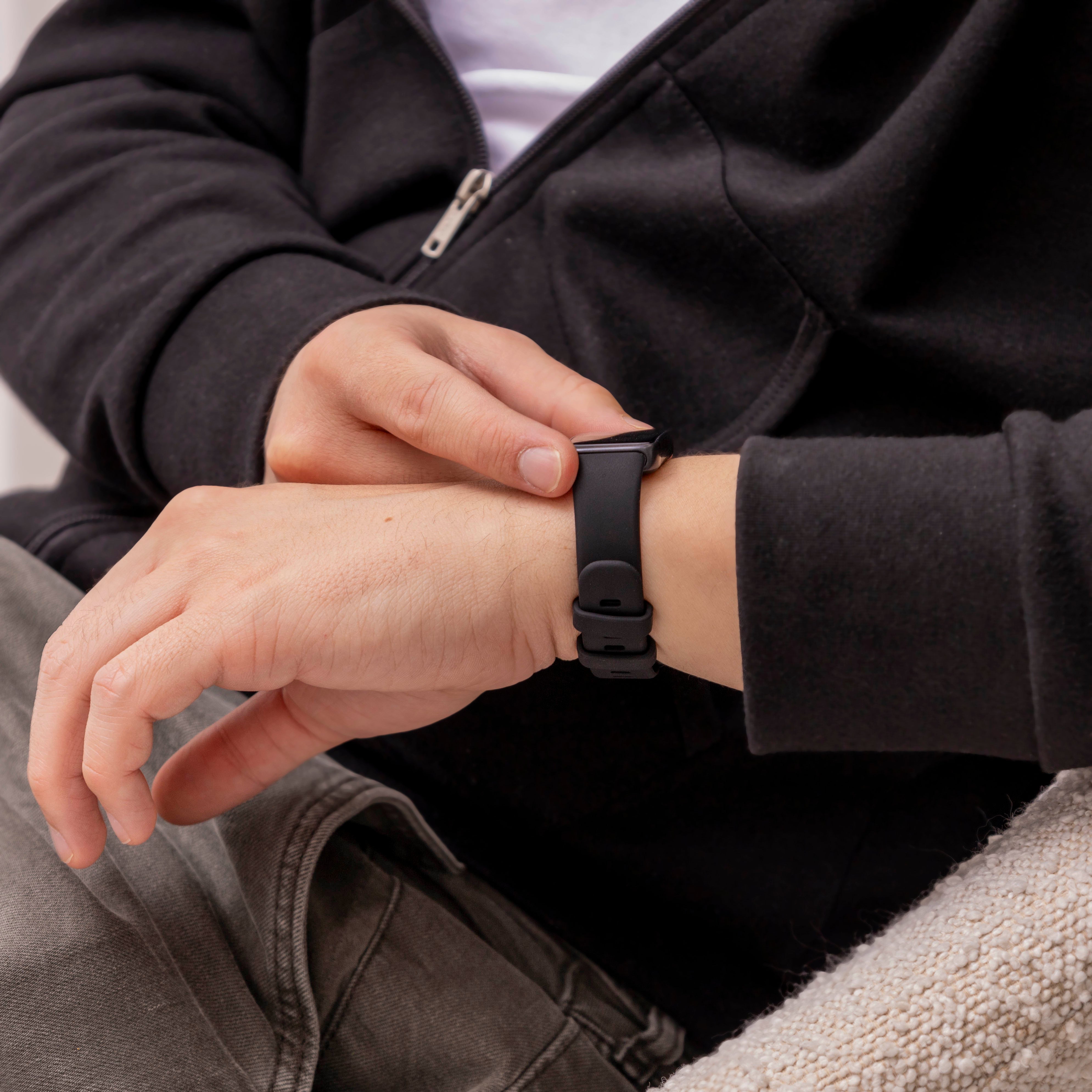 Huawei Band 10 Classic Silikonarmband (Schwarz)