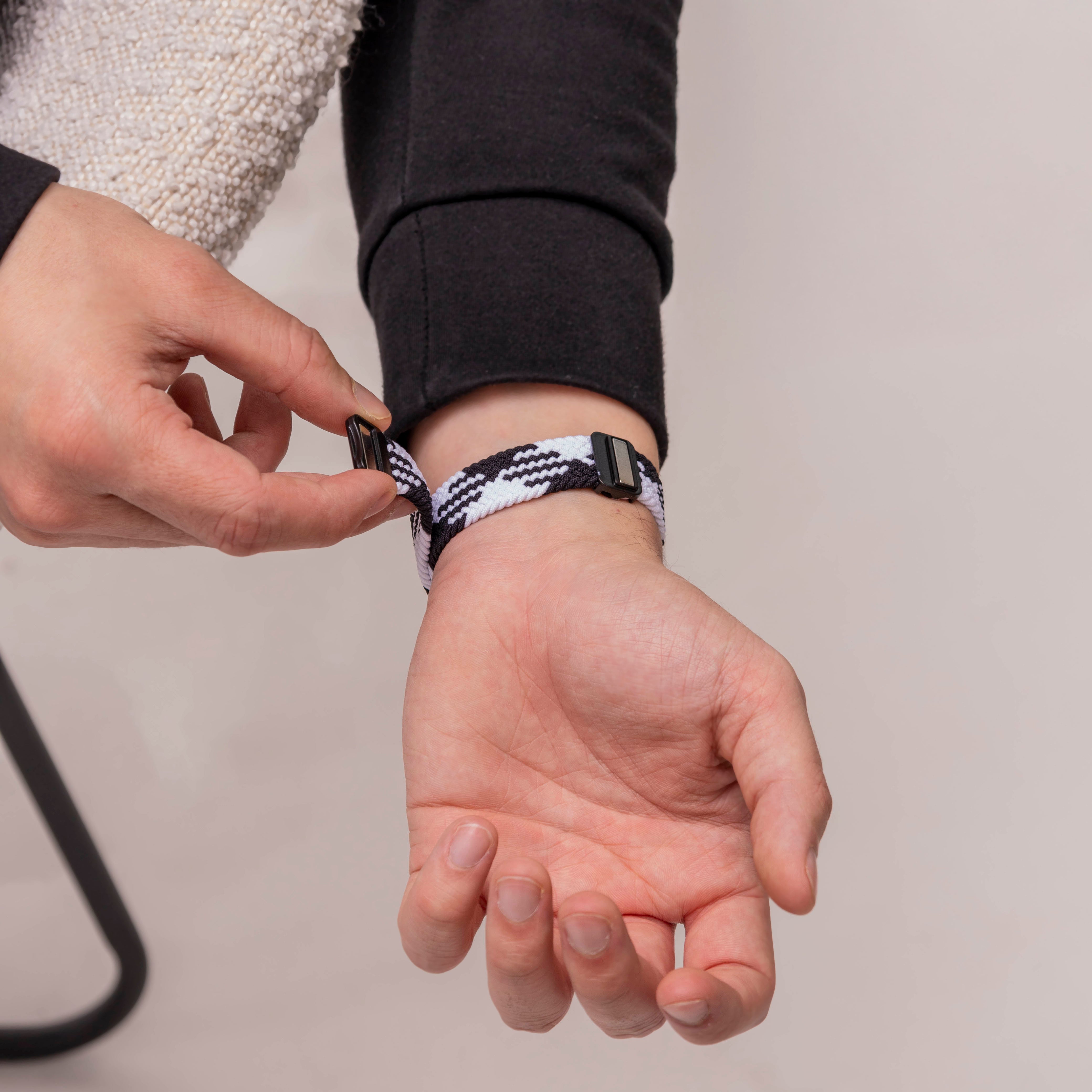 Huawei Band 10 Geflochtenes Armband (Mandala Schwarz)