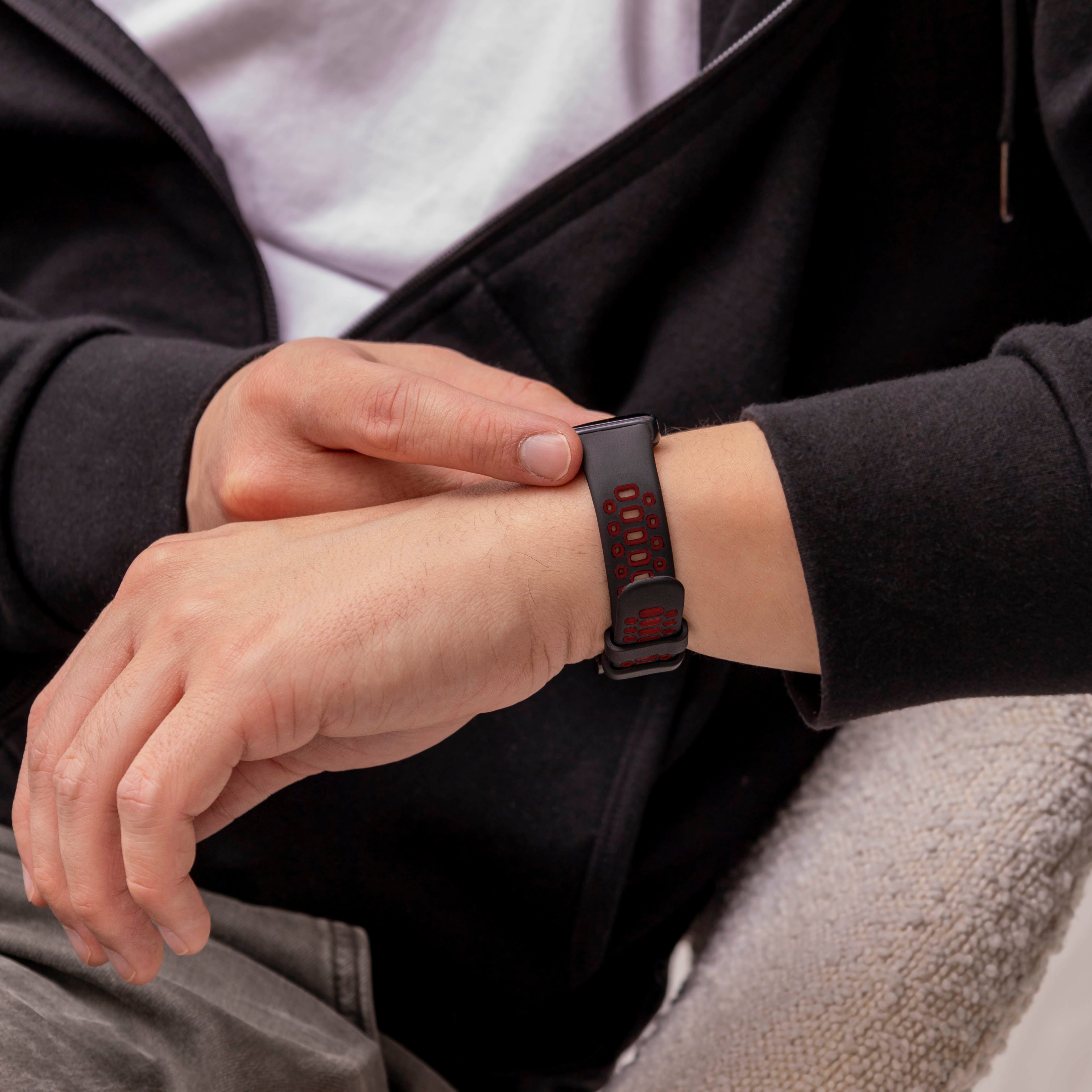 Huawei Band 10 Sportarmband (Schwarz/Rot)