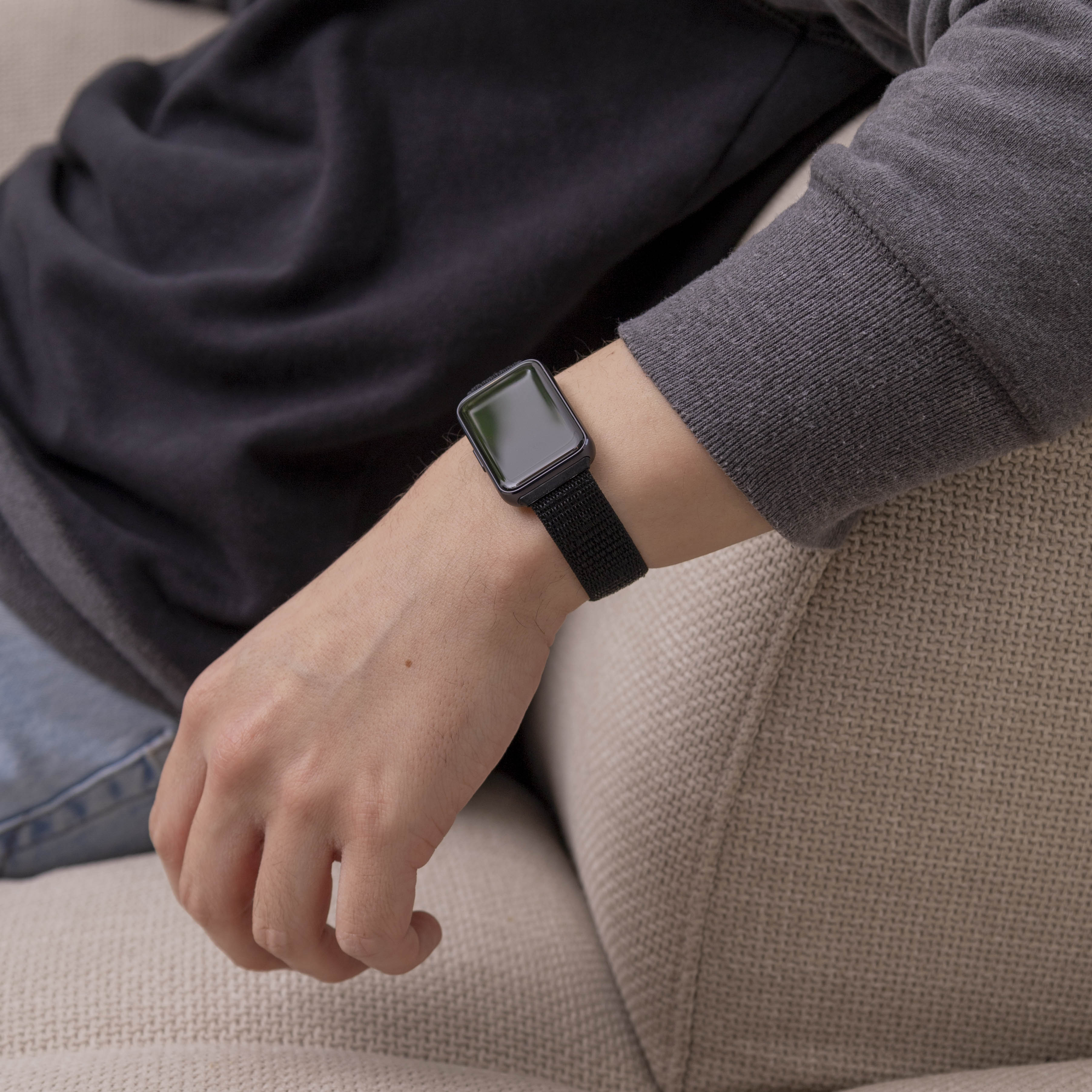 Samsung Galaxy Fit 3 Nylonarmband (Schwarz)