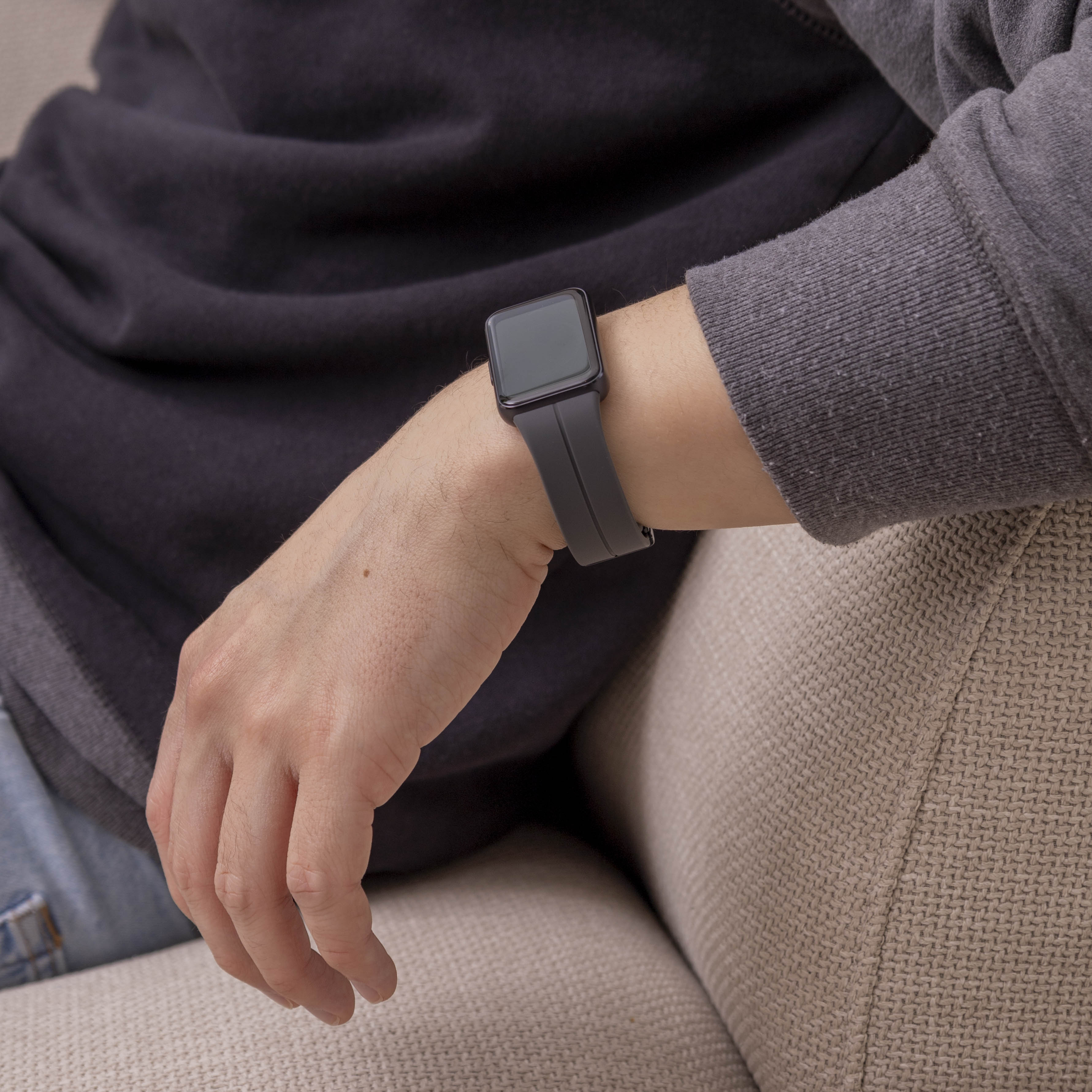 Samsung Galaxy Fit 3 D-Schnalle Silikonarmband (Dunkelgrau)