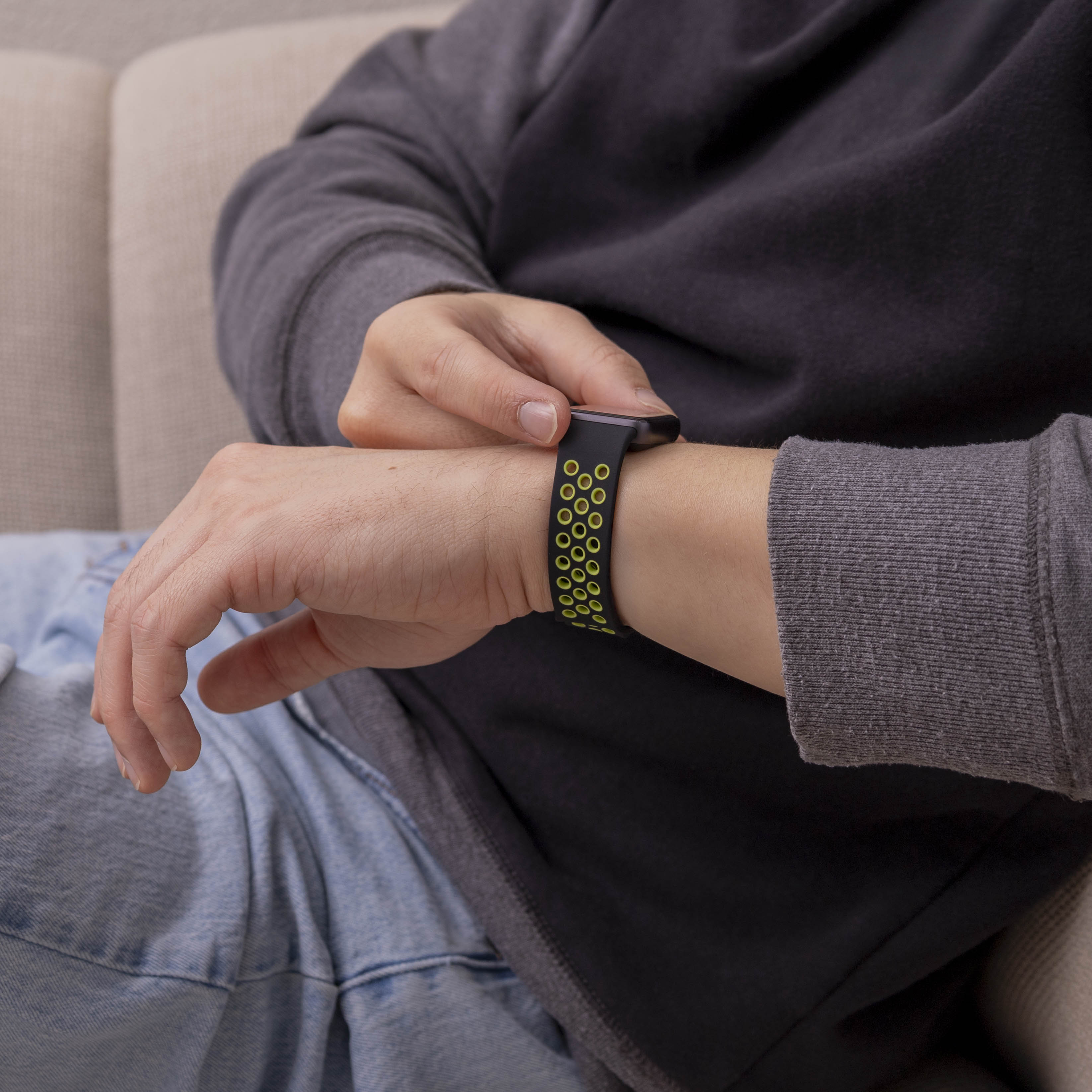 Samsung Galaxy Fit 3 Sportarmband (Schwarz/Lime)