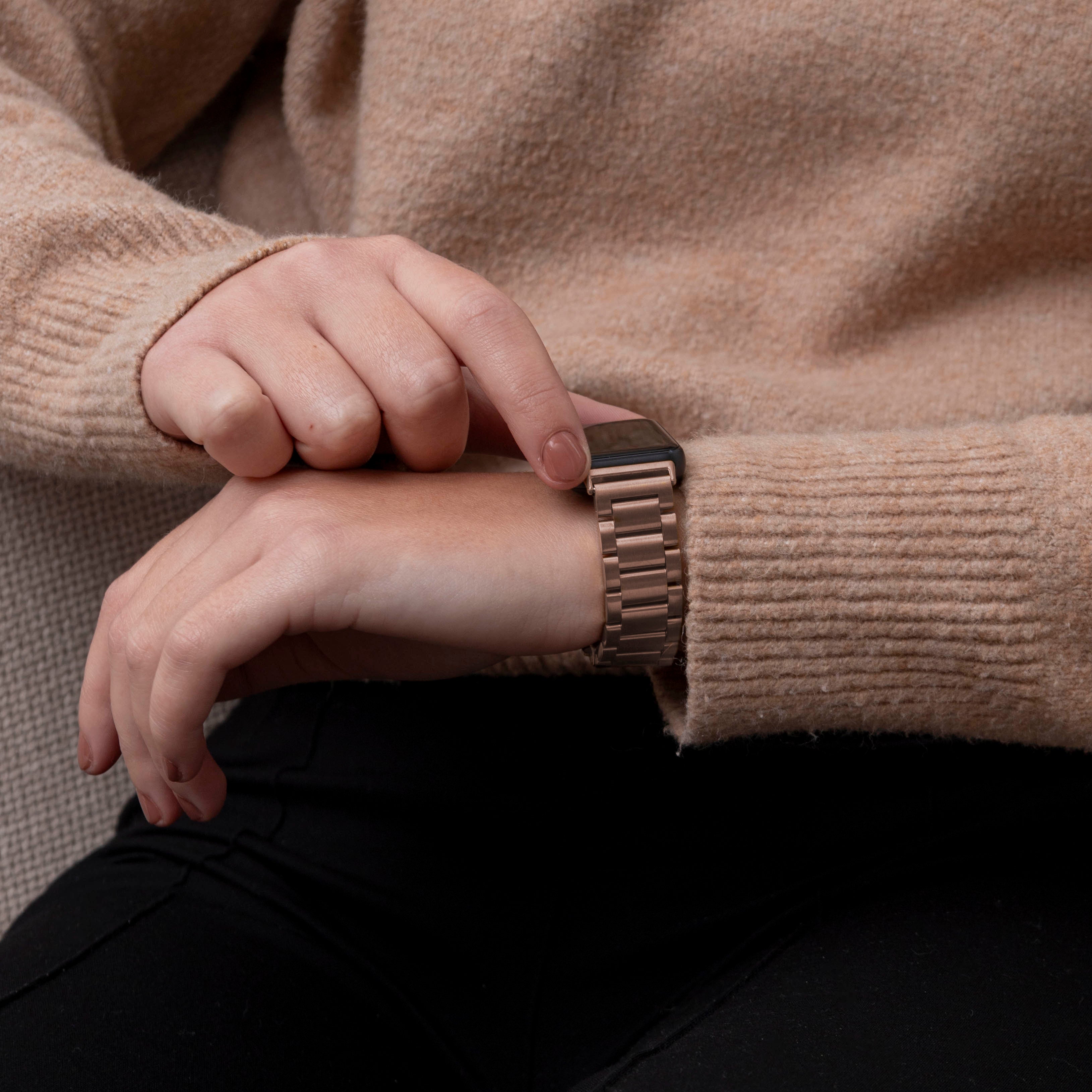 Samsung Galaxy Fit 3 Stahlarmband (Roségold)