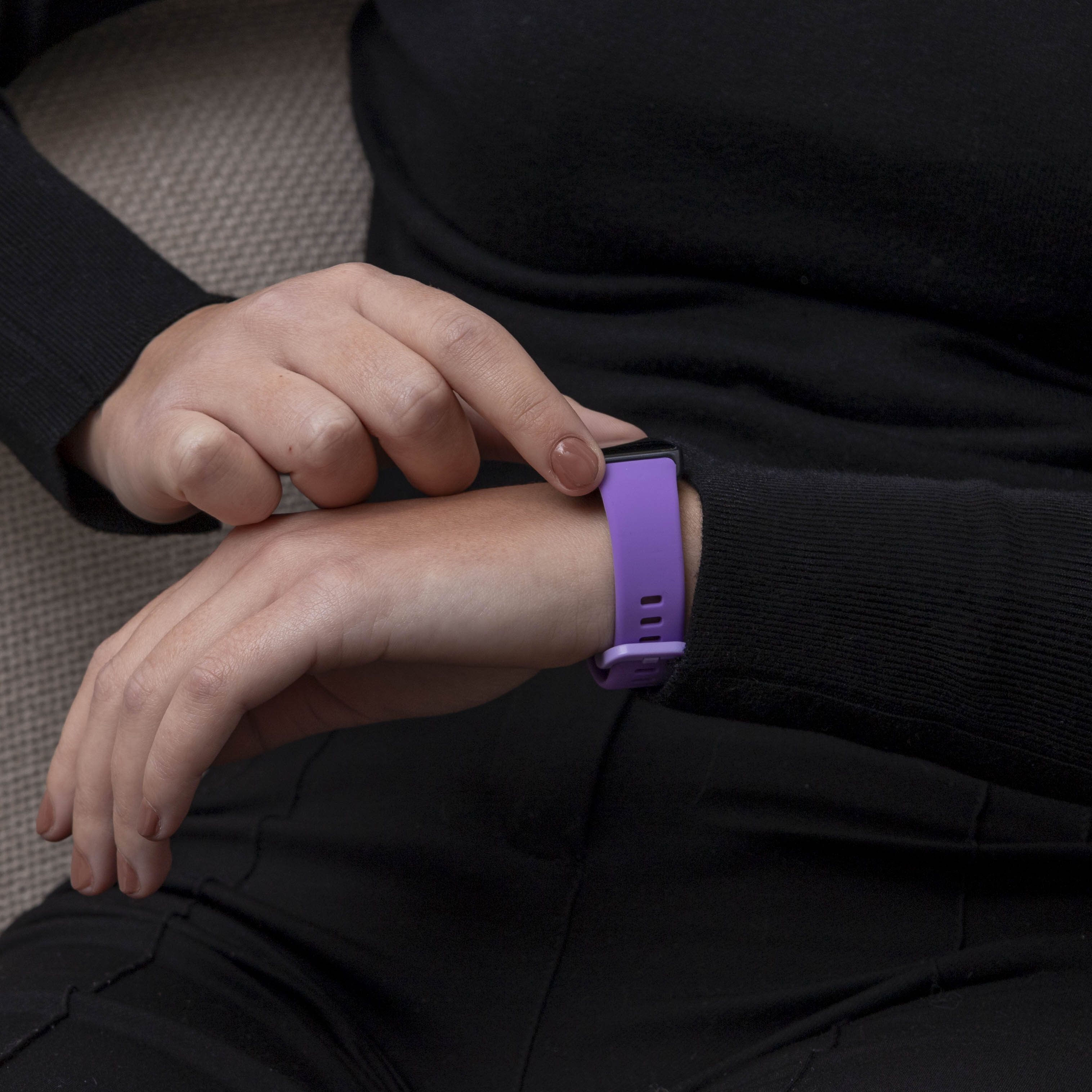 Huawei Band 10 Klassisches Silikonarmband (Flieder)