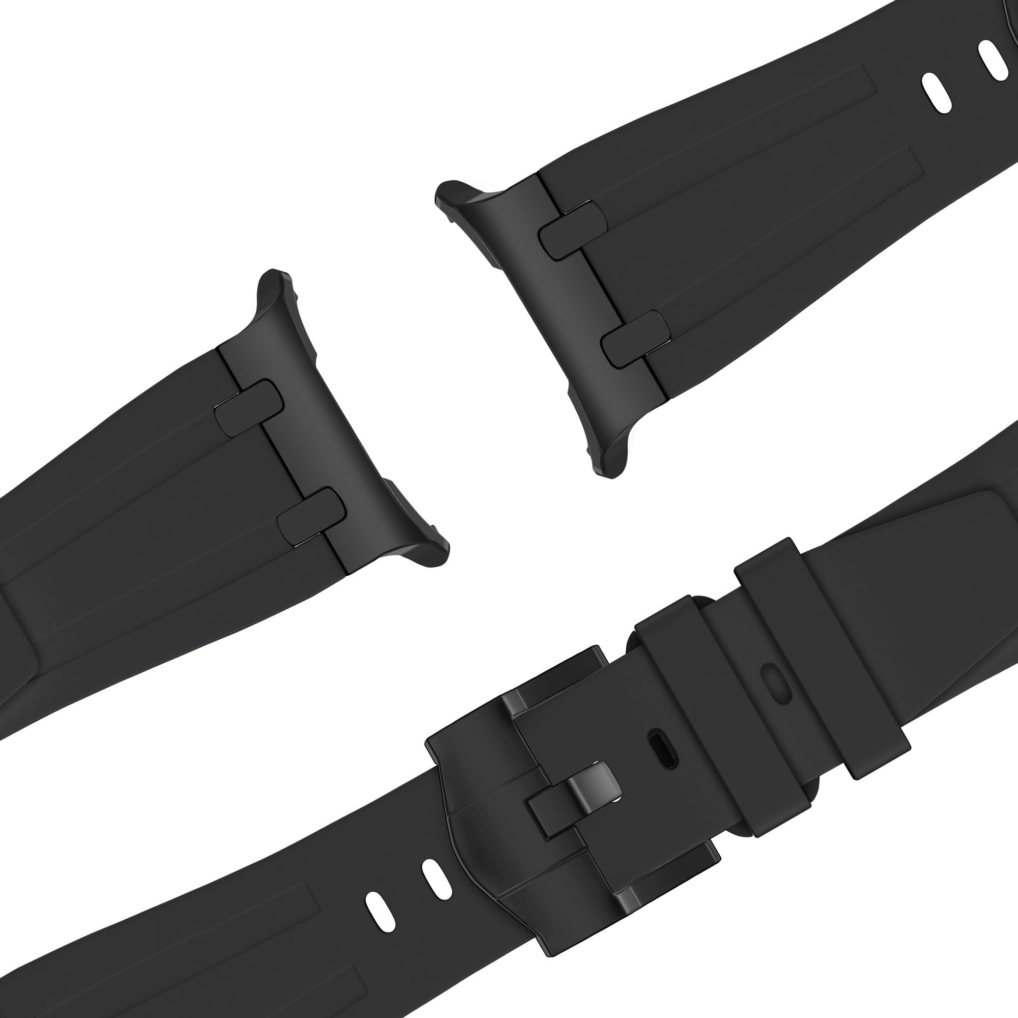 Bandz Correa silicona 'Luxe Liquid' Samsung Galaxy Watch Ultra 2 (naranja/negro)