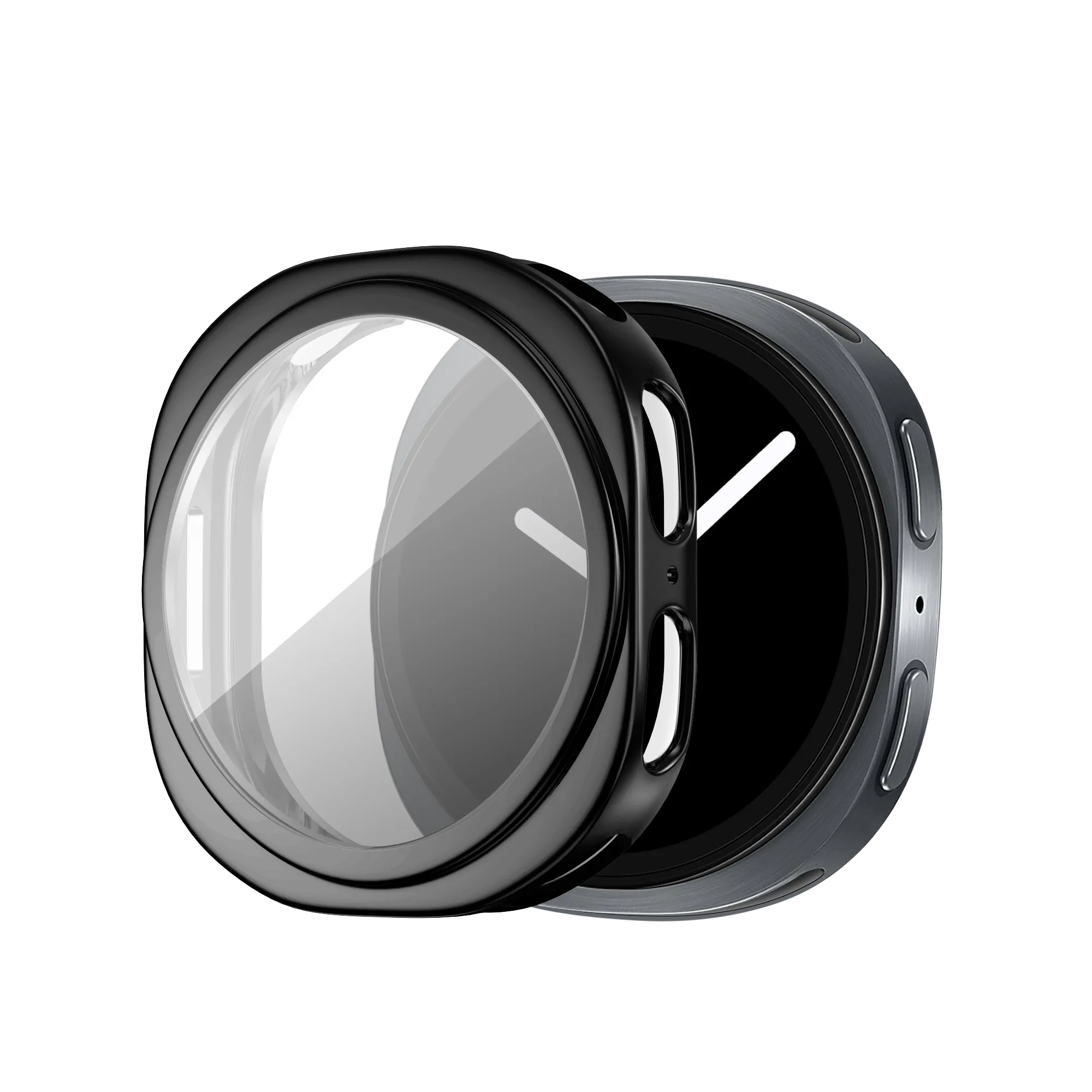 Bandz Samsung Galaxy Watch 8 - 44mm TPU Hülle (Schwarz)