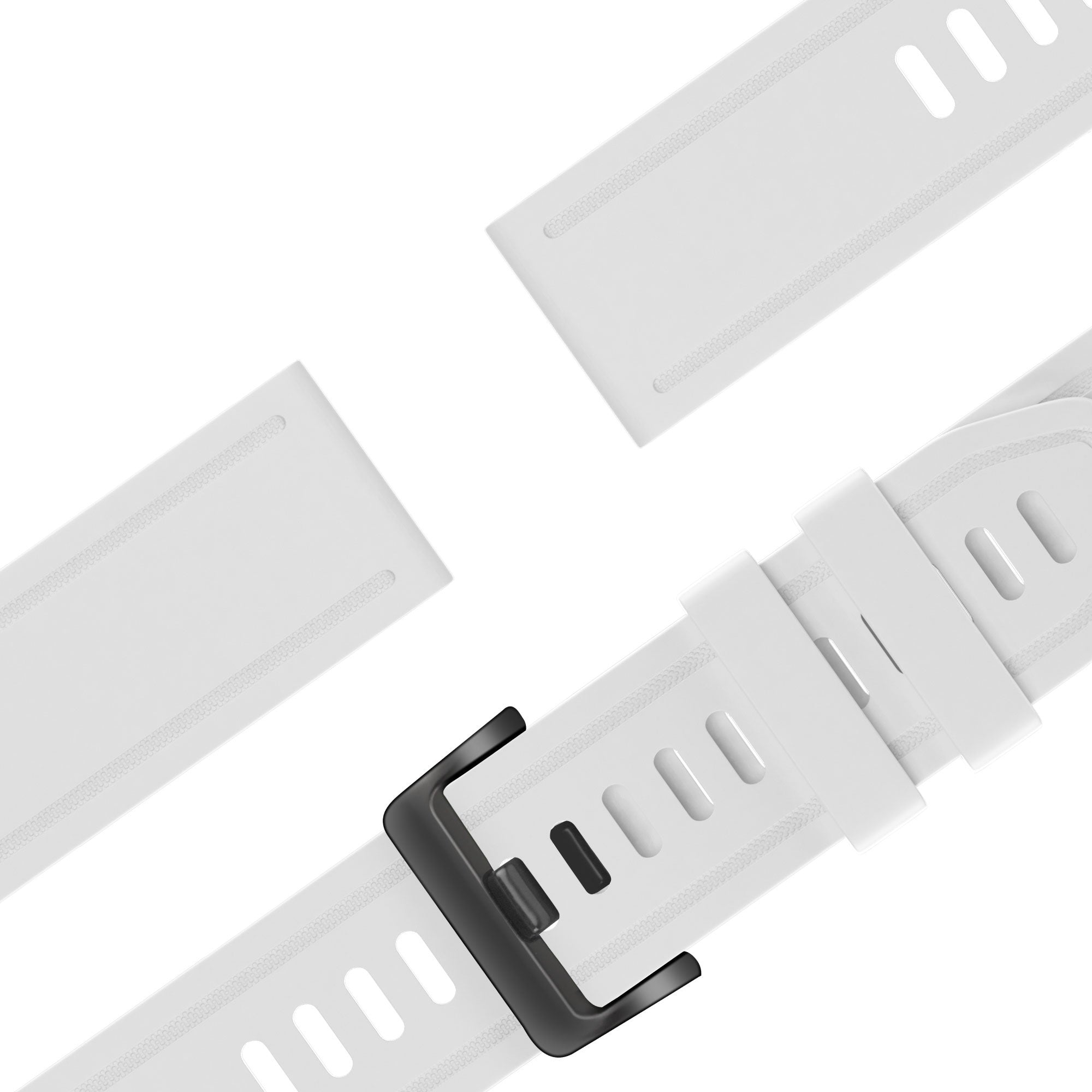Bandz Bracelet silicone avec boucle Garmin Descent Mk2S (blanc)