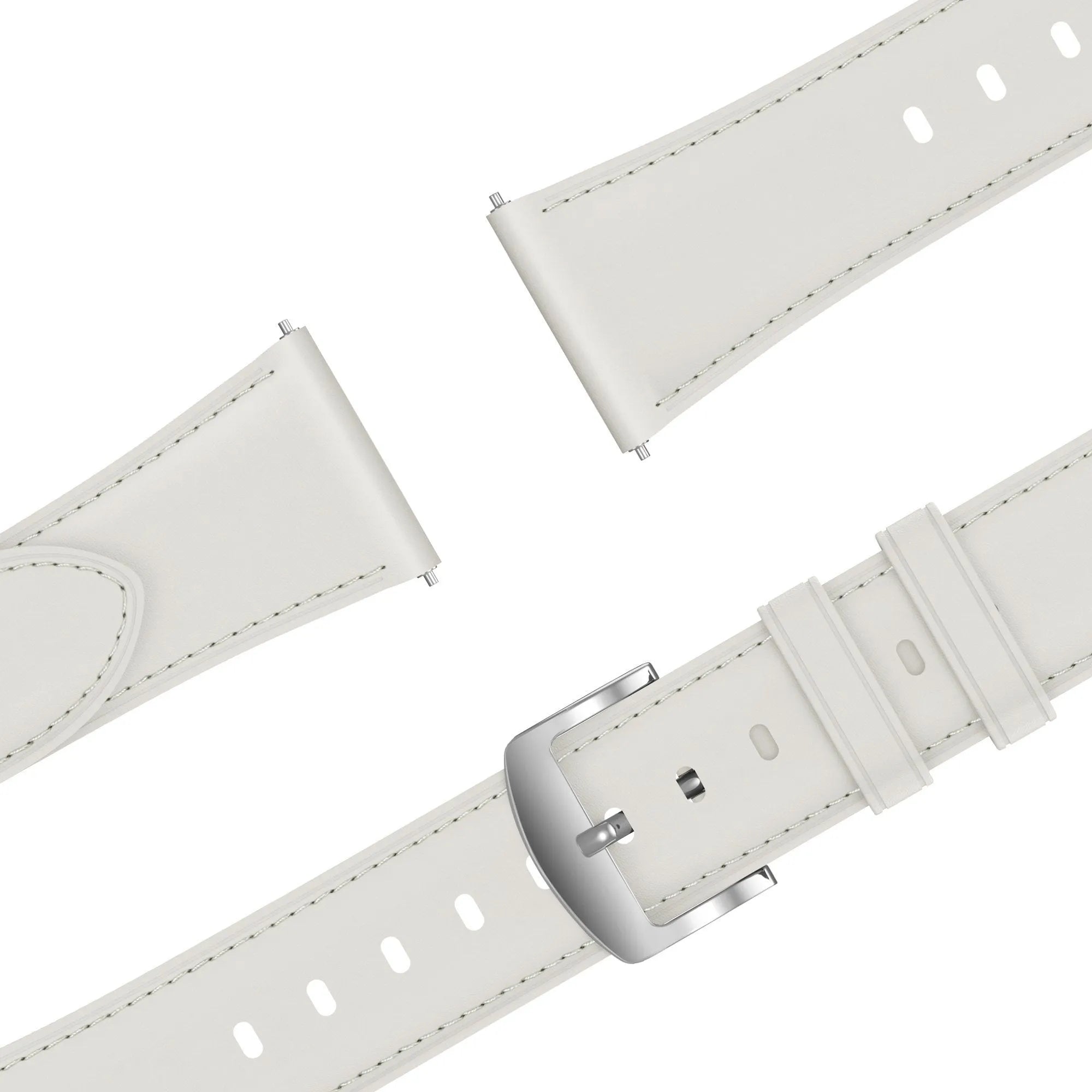 Bandz Oppo Watch X2 Mini Leather Strap 'Easy Fit' (White)