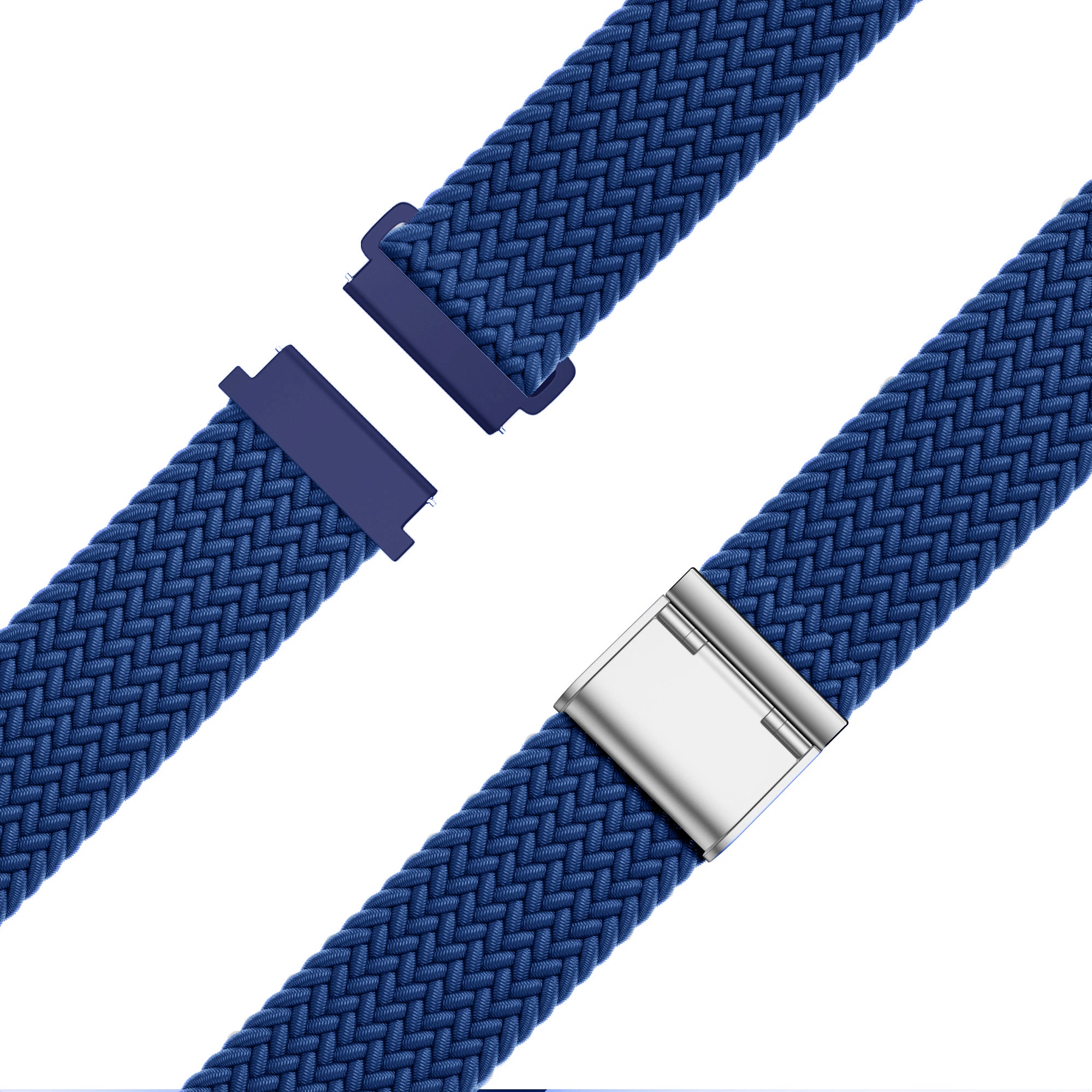 Bandz Garmin Vivoactive 4 gevlochten nylon band (blauw)