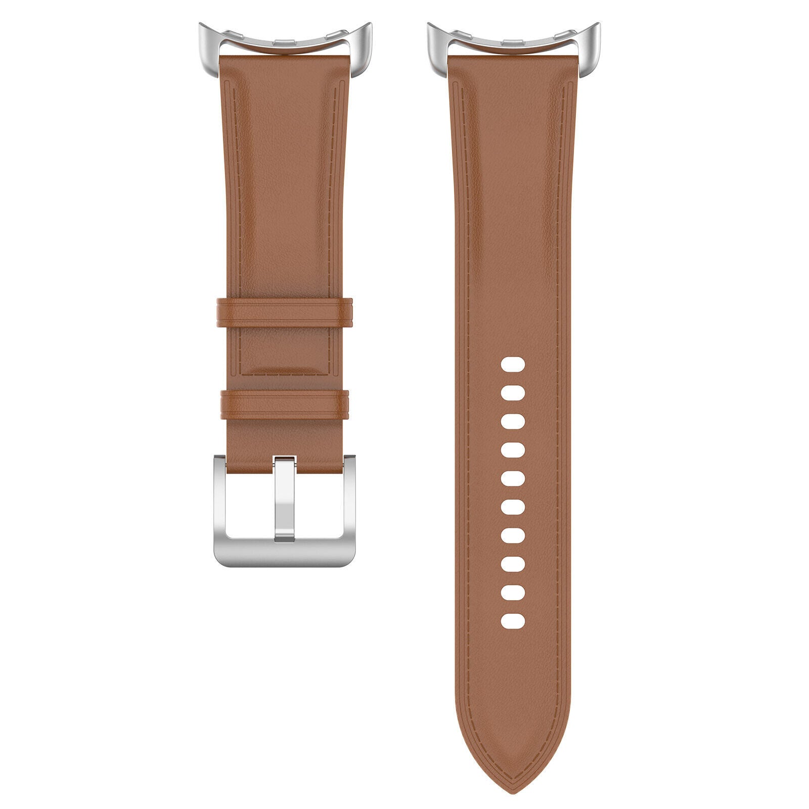 Google Pixel Watch 5 - 41mm Leather Strap (Brown)