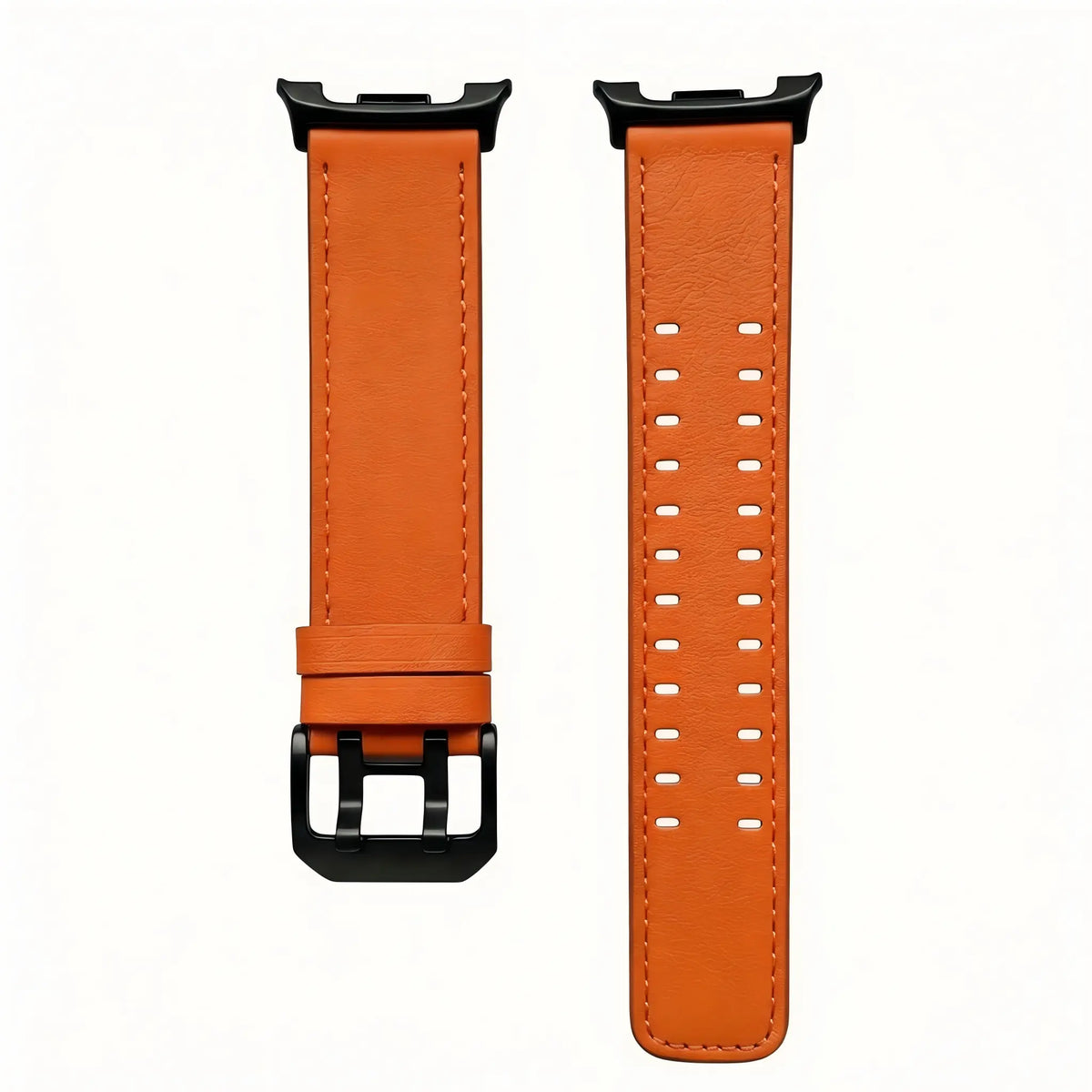 Samsung Galaxy Watch 8 - 40mm double pin leren band (oranje)