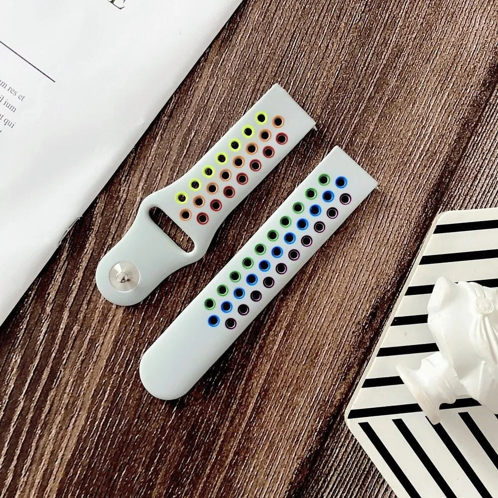 Coros Pace 3 Sport Strap (White/Colourful)