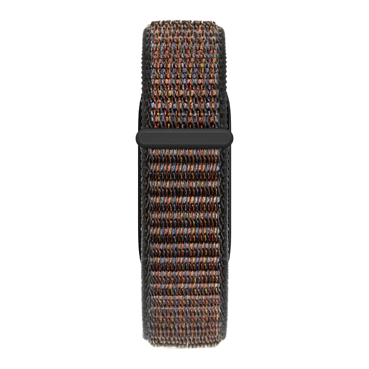 Nylon Strap 'Classic', black mix, laid flat, joined, direct top view
