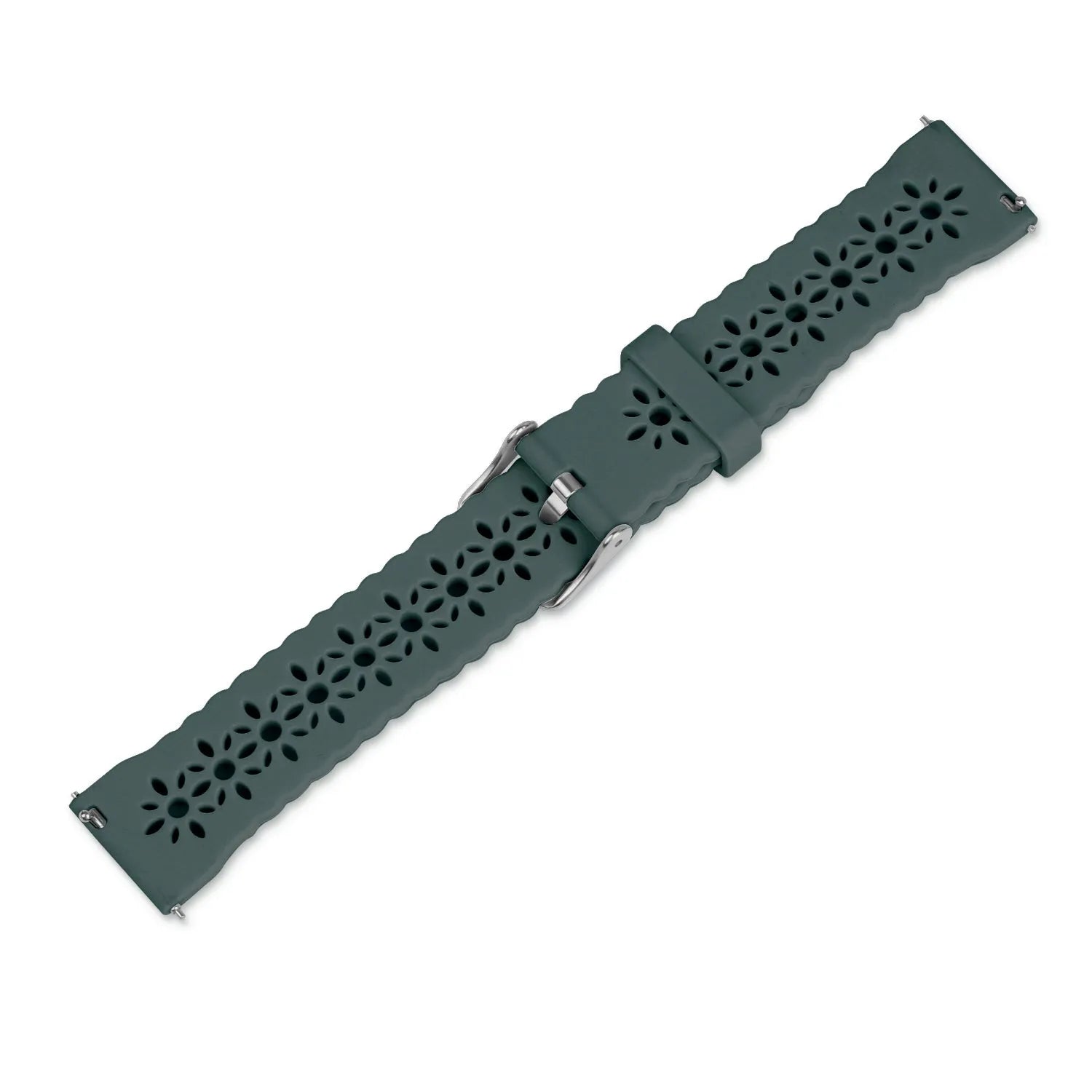 Coros Pace 2 Patterned Silicone Strap (Viridian)