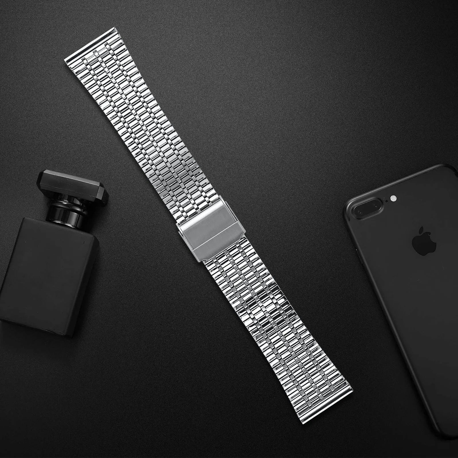 Correa acero fina Coros Apex 42mm (plateado)