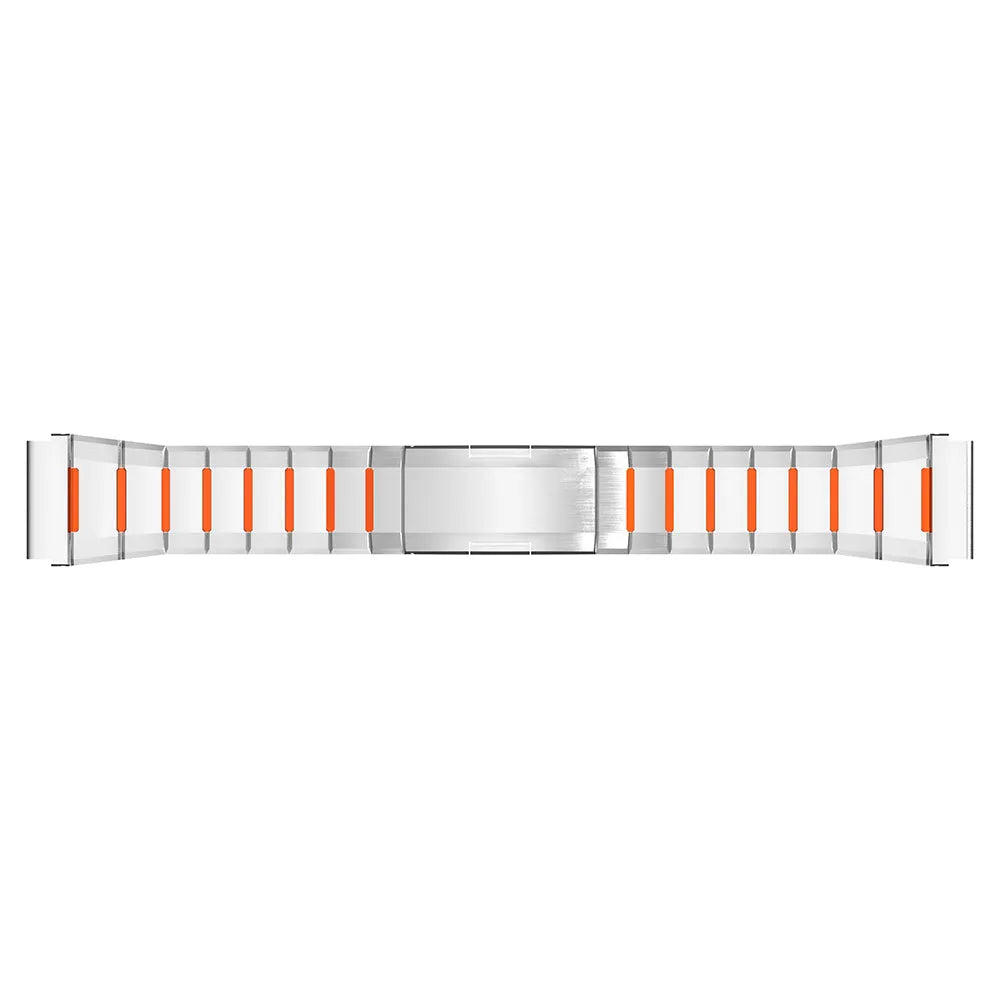 Coros Apex - 46mm 'One Push' Steel Hybrid Strap (Titanium/Orange)
