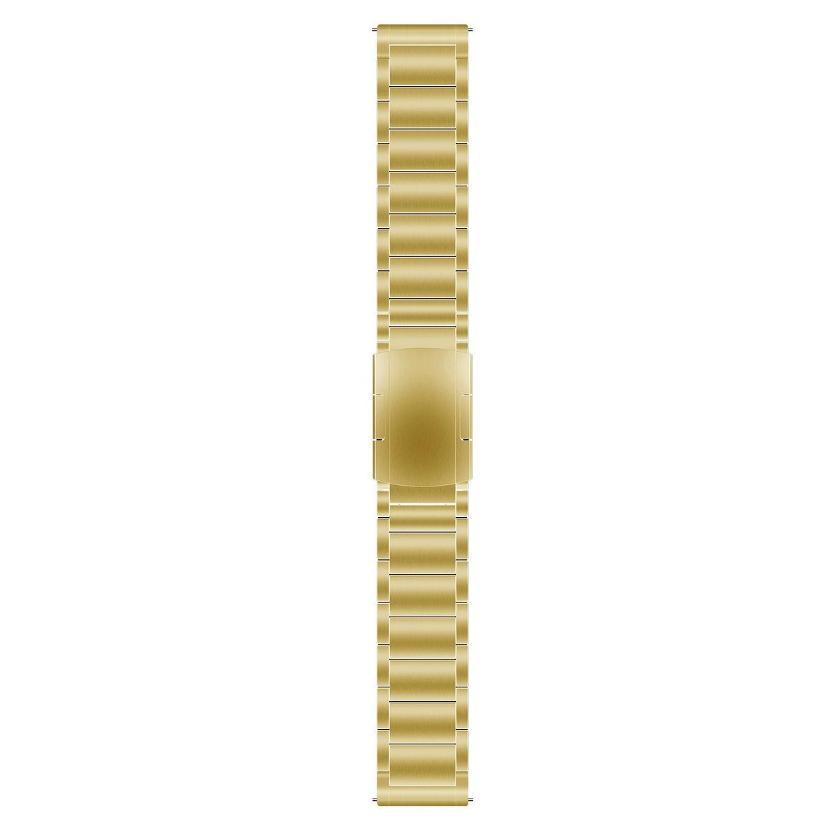 Titanium Strap, gold, laid flat, joined, direct top view